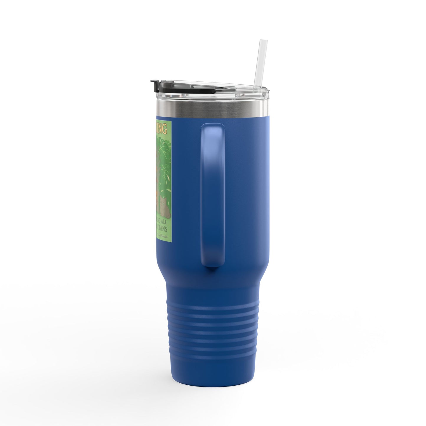 40oz Insulated Travel Mug — 'Albo King' Jungle Adventure Design