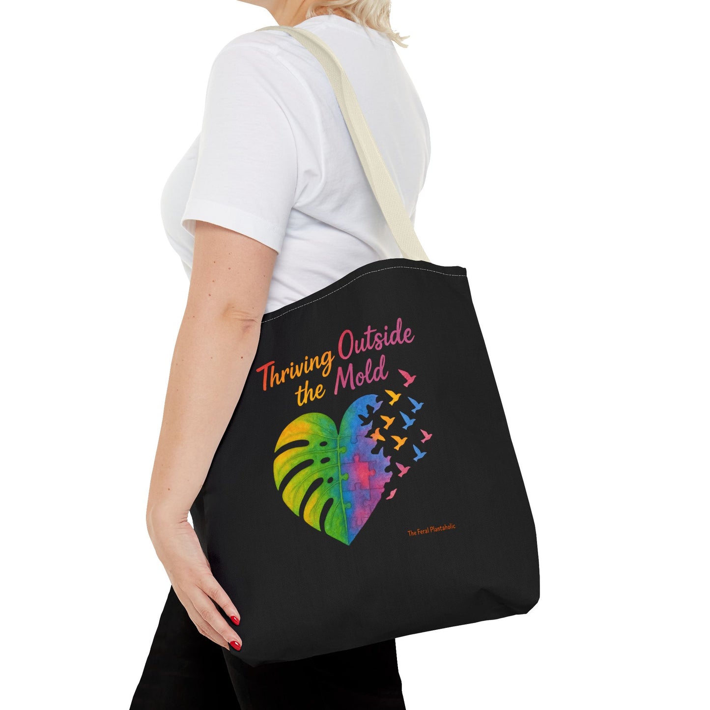 Vibrant Motivational Tote Bag | Thriving Outside the Mold | Eco-Friendly Bag, Inspirational Gift, Beach Tote, Everyday Carryall