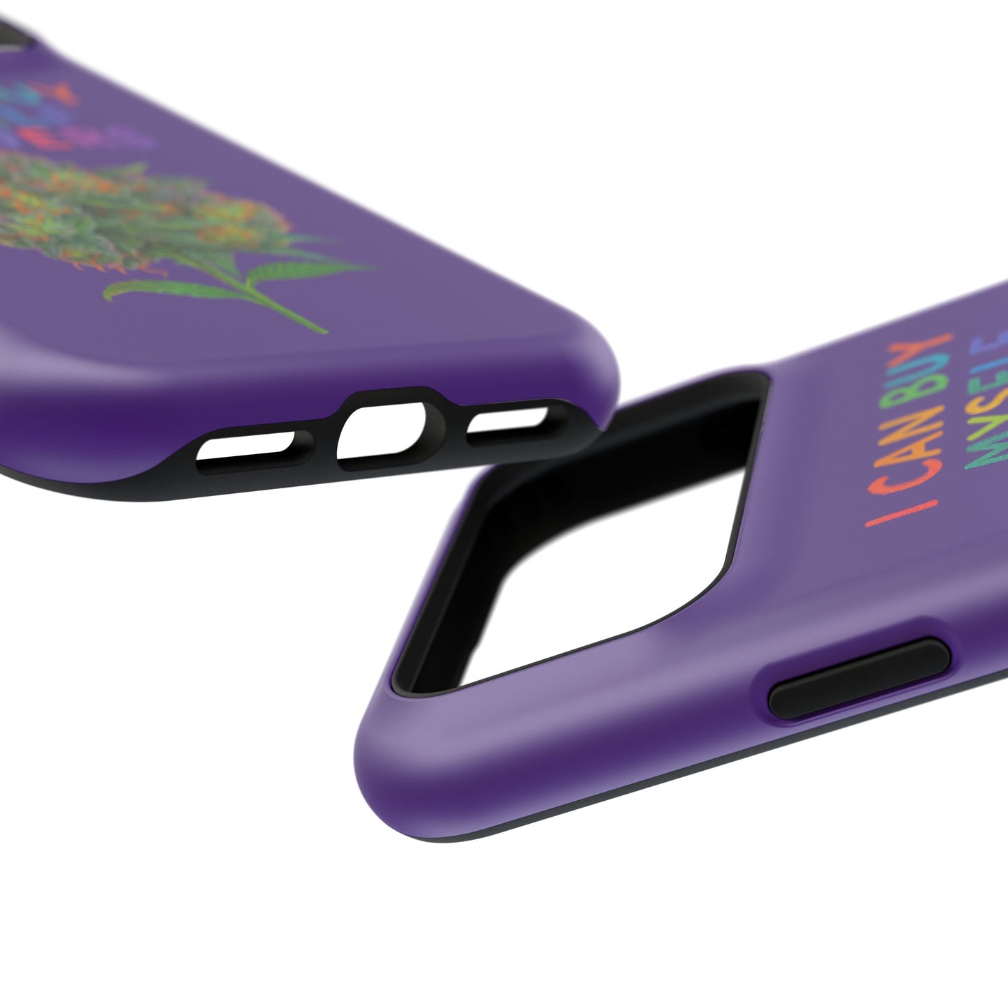 Impact-Resistant Phone Case — "I Can Buy Myself Flowers" Colorful Floral Statement