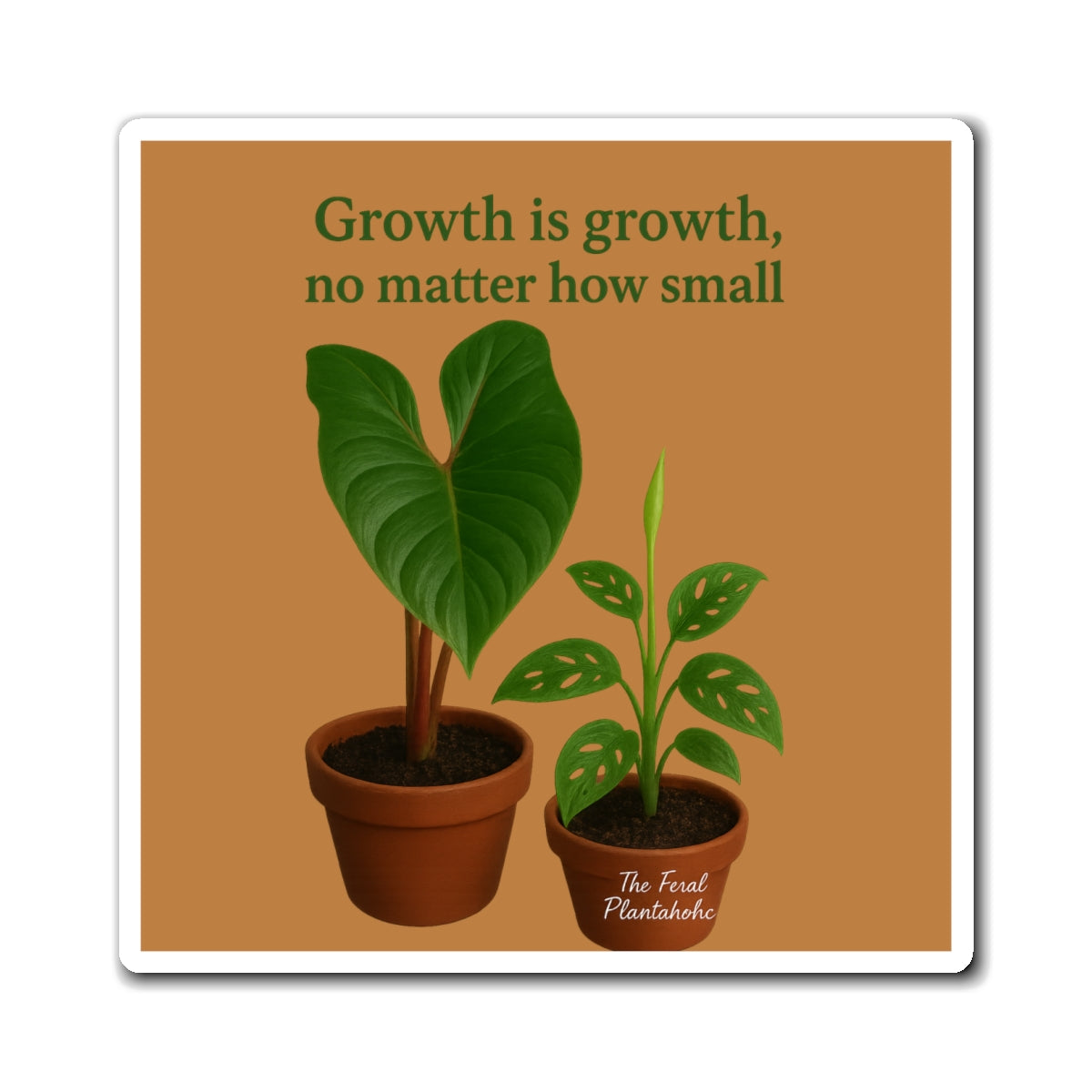 Inspirational Plant Magnets | Growth is Growth Decor | Kitchen, Home Office, Gardening Gifts, Eco-Friendly Souvenirs, Unique [...]