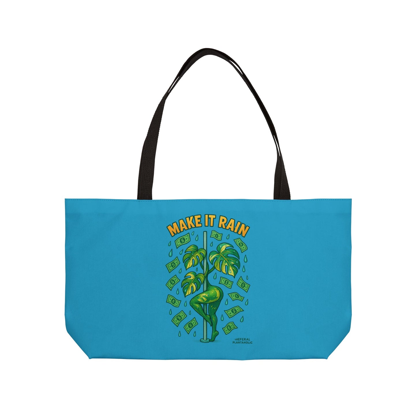 Make It Rain Weekender Tote Bag | Fun Travel Bag | Beach Tote | Dance Party Essential | Unique Gift Idea & Festival Bag