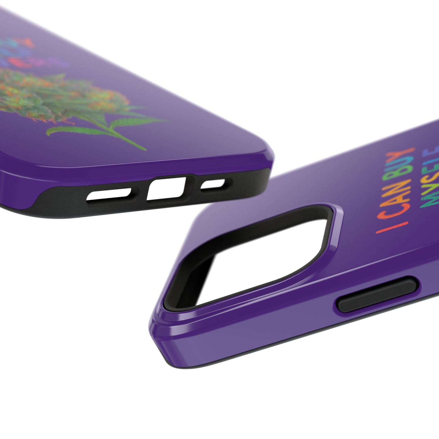 Impact-Resistant Phone Case — "I Can Buy Myself Flowers" Colorful Floral Statement