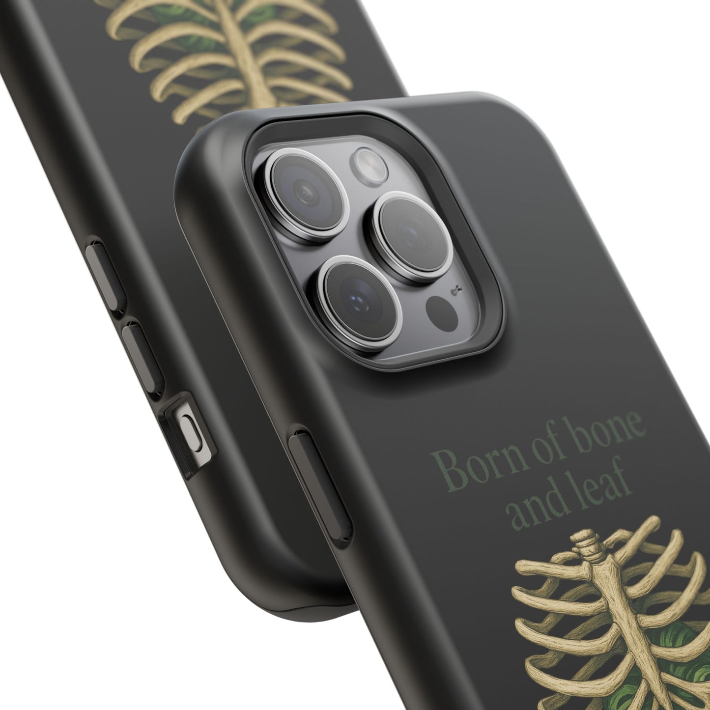 Born of Bone and Leaf Phone Case — Impact-Resistant iPhone Cover