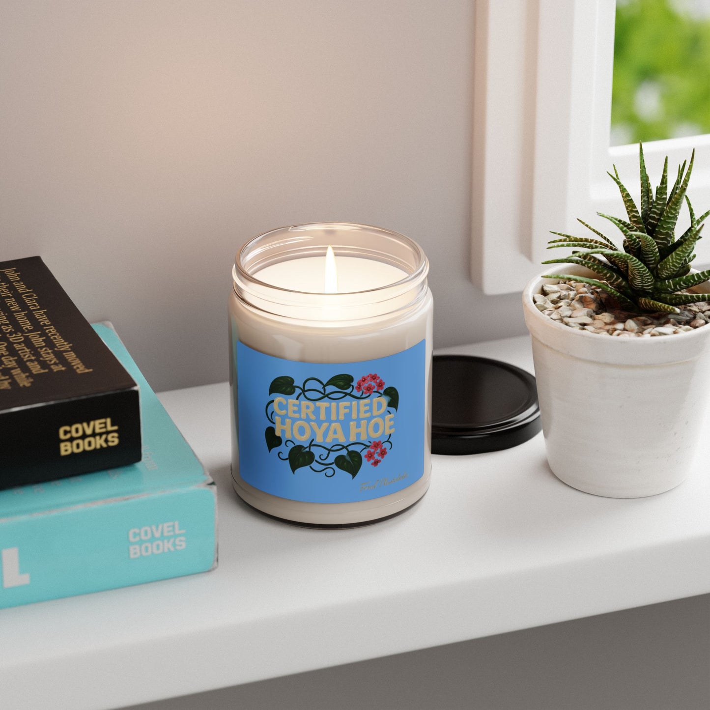 Certified Hoya Hoe Scented Soy Candle, Perfect Gift for Plant Lovers, Home Decor, Relaxation, Self-Care, Birthday, Housewarming