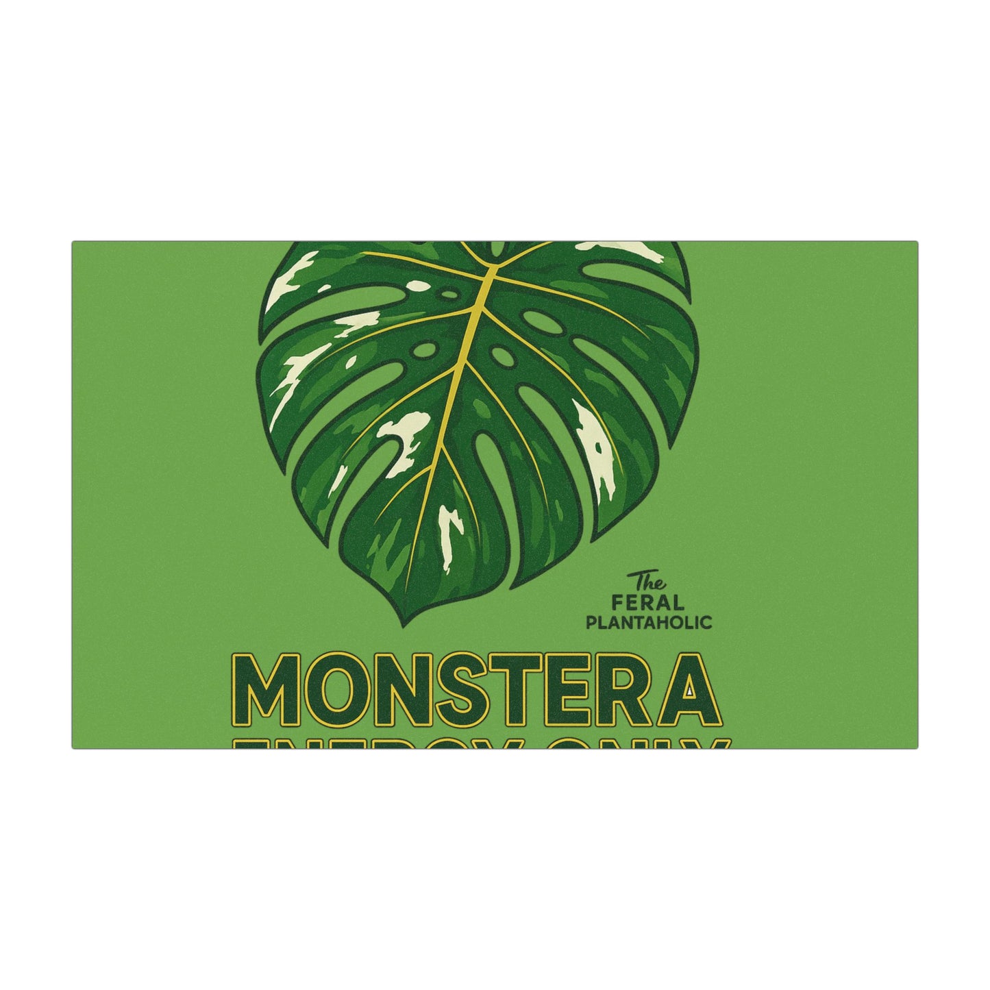 Monstera Energy Only Car Magnet, Plant Lover Gift, Nature Décor, Eco-Friendly Car Accessory, Boho Car Decor, Greenery Enthusiast