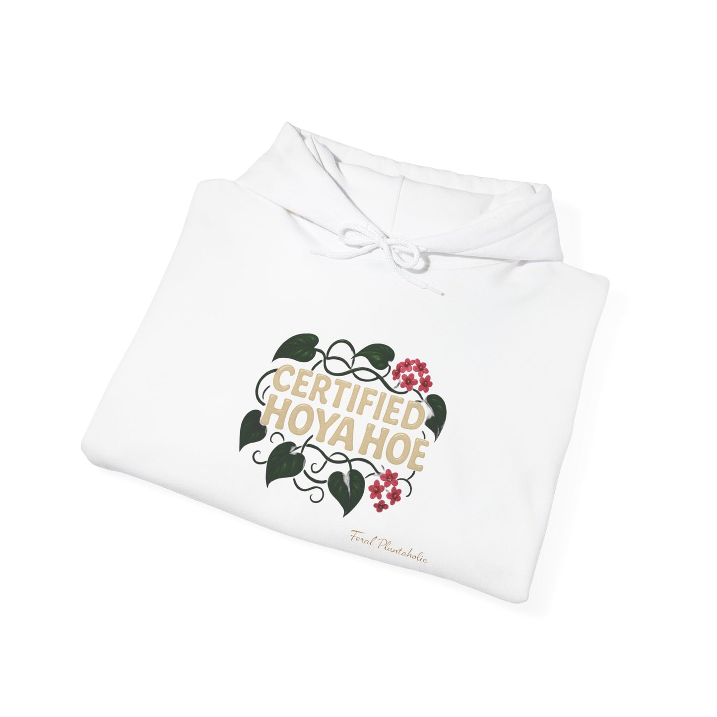 Certified Hoya Hoe Hoodie, Cute Plant Lover Sweatshirt, Gardening Gift, Cozy Unisex Sweater, Nature Lover Apparel