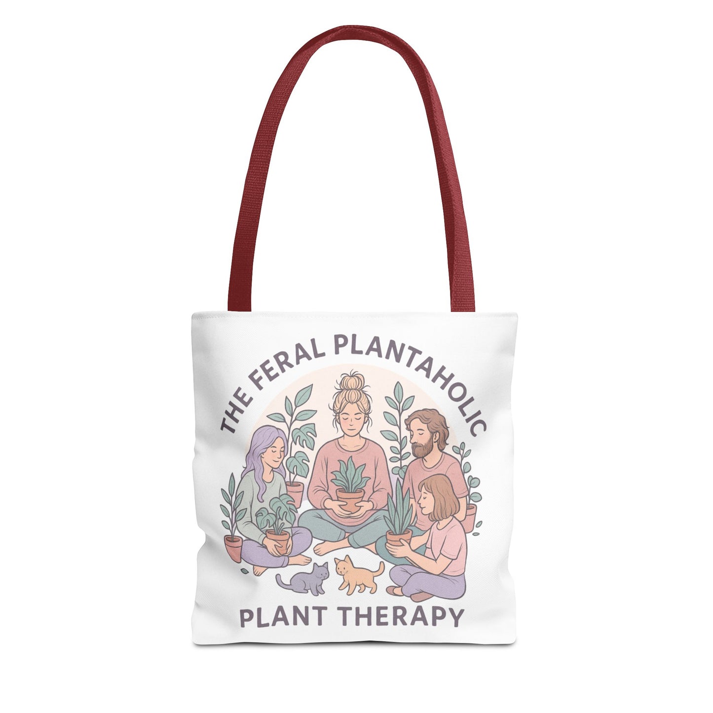 Feral Plantaholic Tote Bag, Plant Therapy Bag, Eco-Friendly Tote, Gifts for Gardeners, Plant Lover Accessories, Boho Style