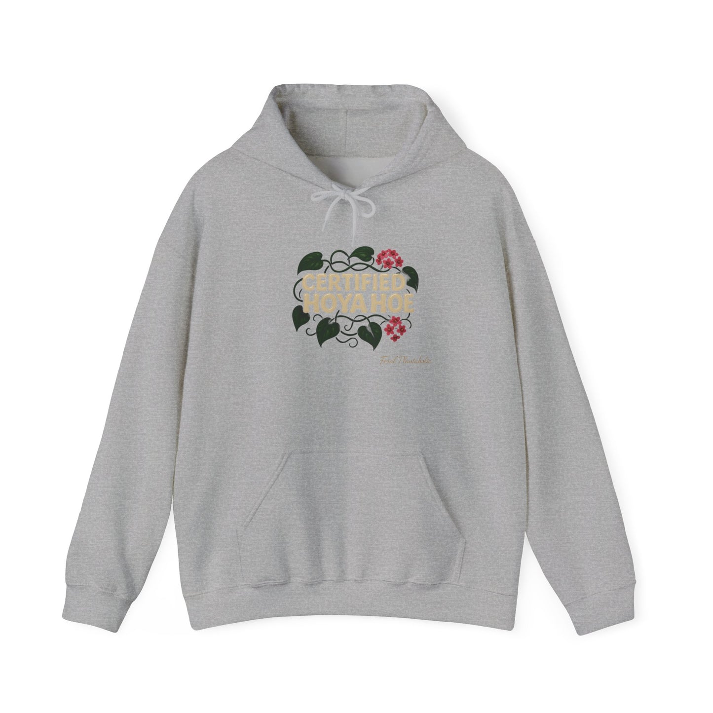 Certified Hoya Hoe Hoodie, Cute Plant Lover Sweatshirt, Gardening Gift, Cozy Unisex Sweater, Nature Lover Apparel