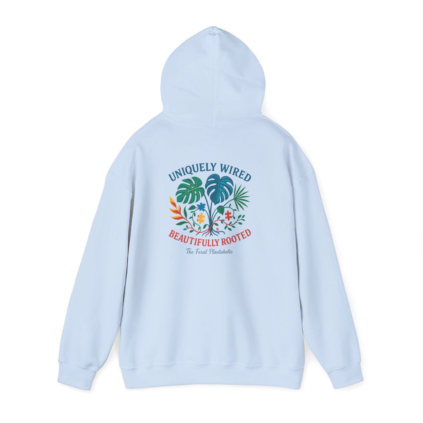 Unique Beautifully Rooted Hoodie, Tropical Sweatshirt, Unisex Hooded Sweatshirt, Casual Apparel, Eco-friendly Fashion