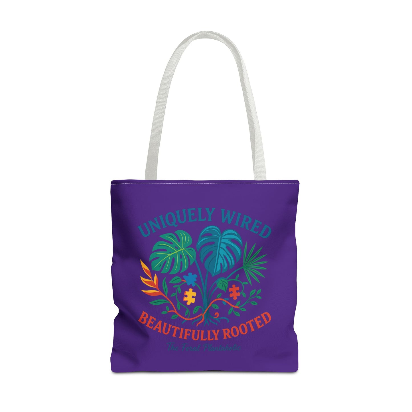 Vibrant Tropical Tote Bag - Uniquely Wired, Beautifully Rooted