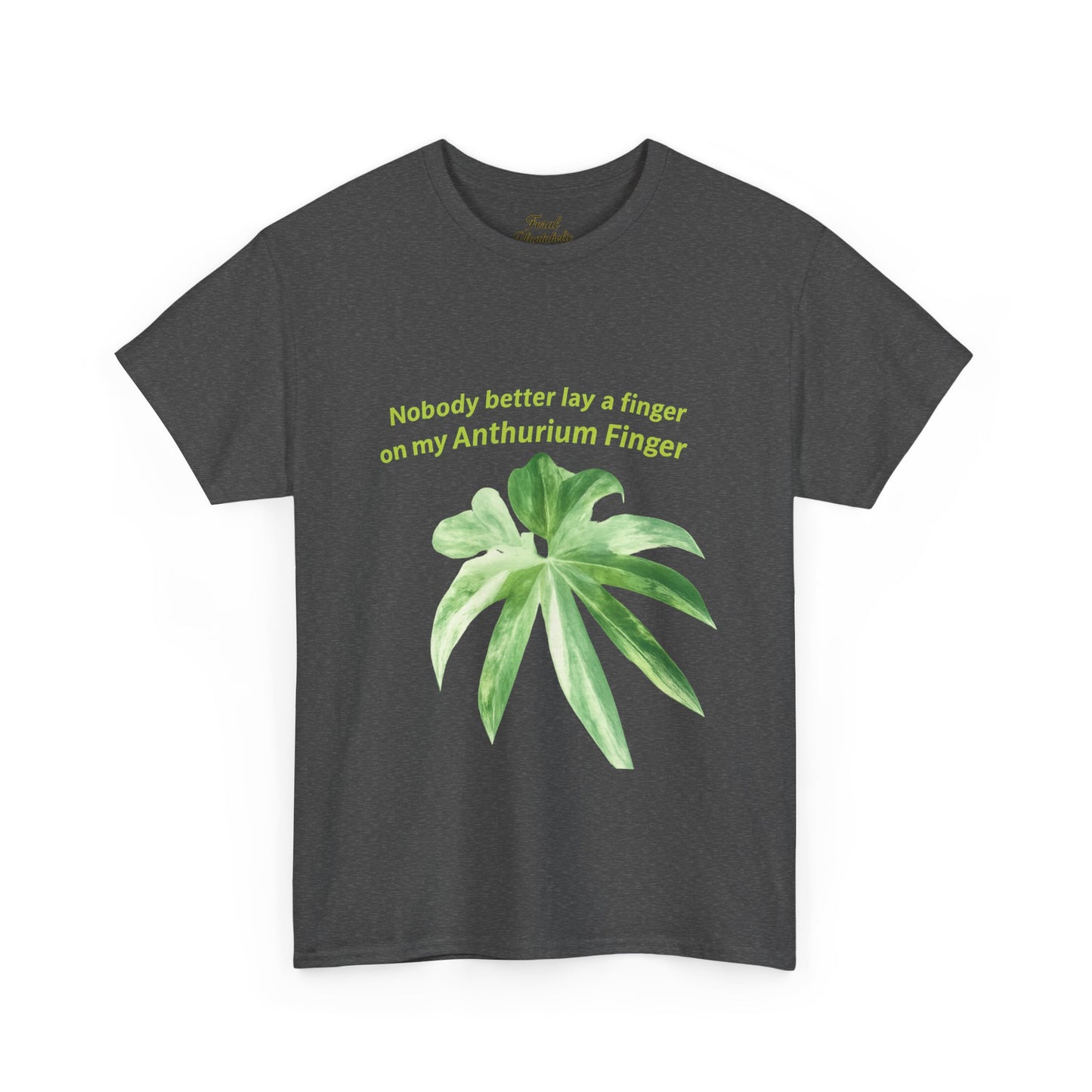 Anthurium Finger T-Shirt — Botanical Plant Lover Tee