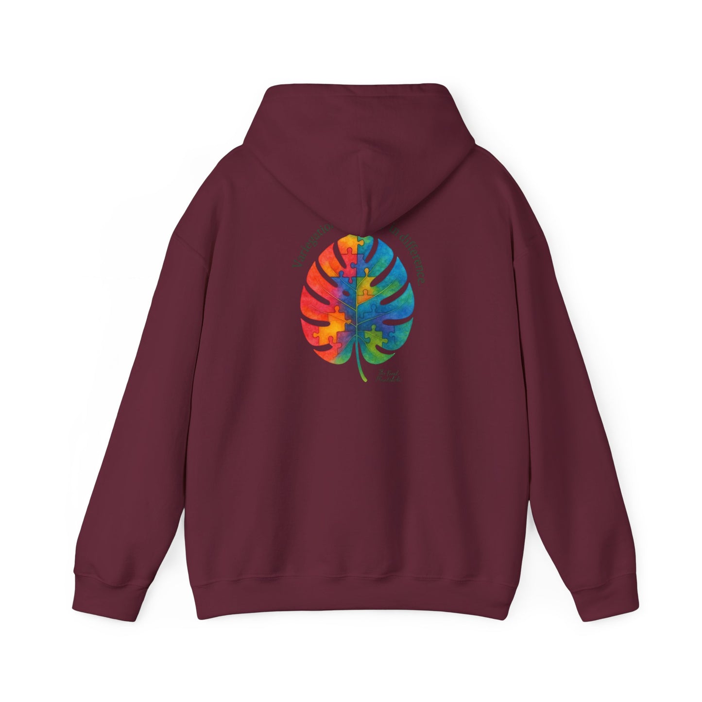 Tropical Vibes Hoodie | Unisex Heavy Blend™ Hooded Sweatshirt, Colorful Leaf Design, Cozy Gift, Casual Wear, Summer Essentials