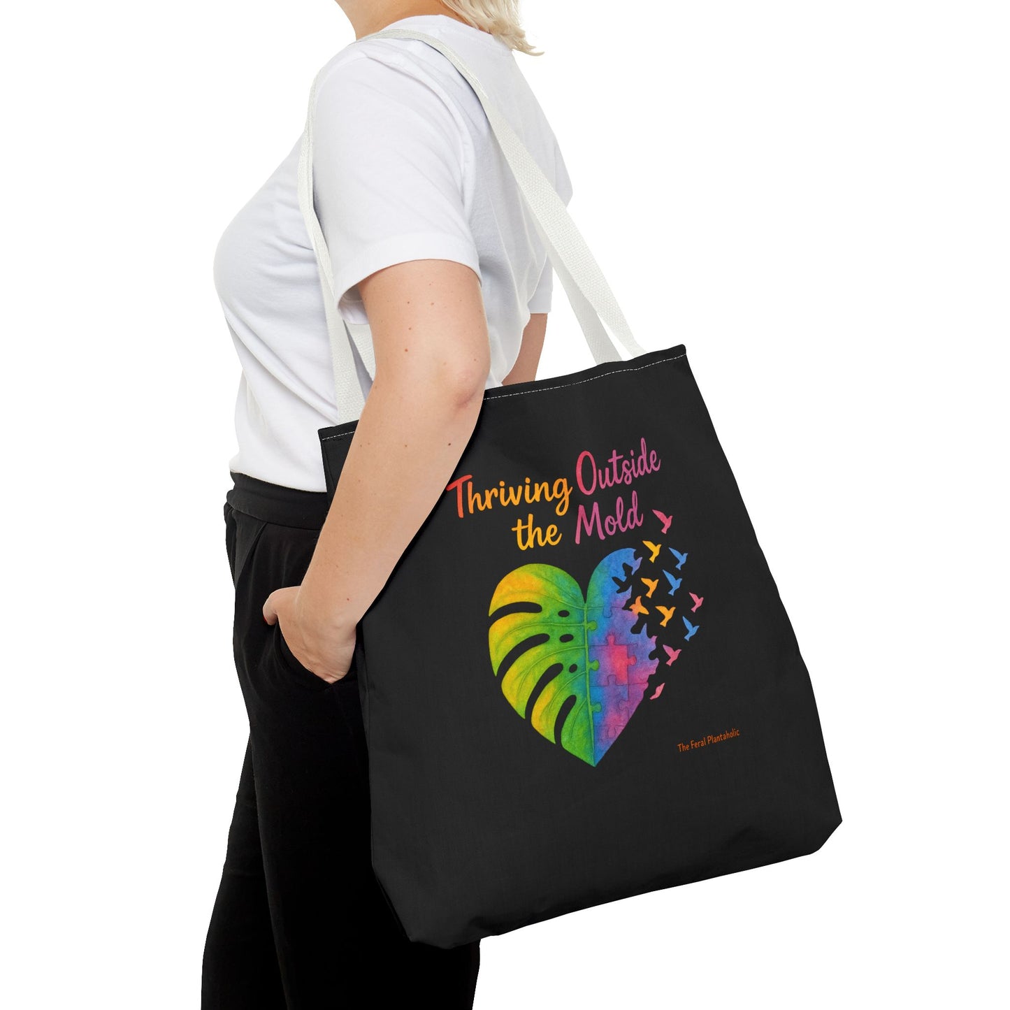 Vibrant Motivational Tote Bag | Thriving Outside the Mold | Eco-Friendly Bag, Inspirational Gift, Beach Tote, Everyday Carryall