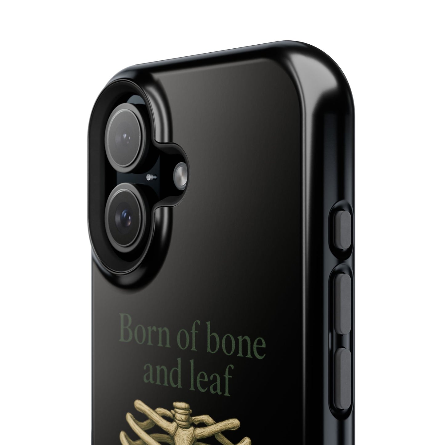 Born of Bone and Leaf Phone Case — Impact-Resistant iPhone Cover