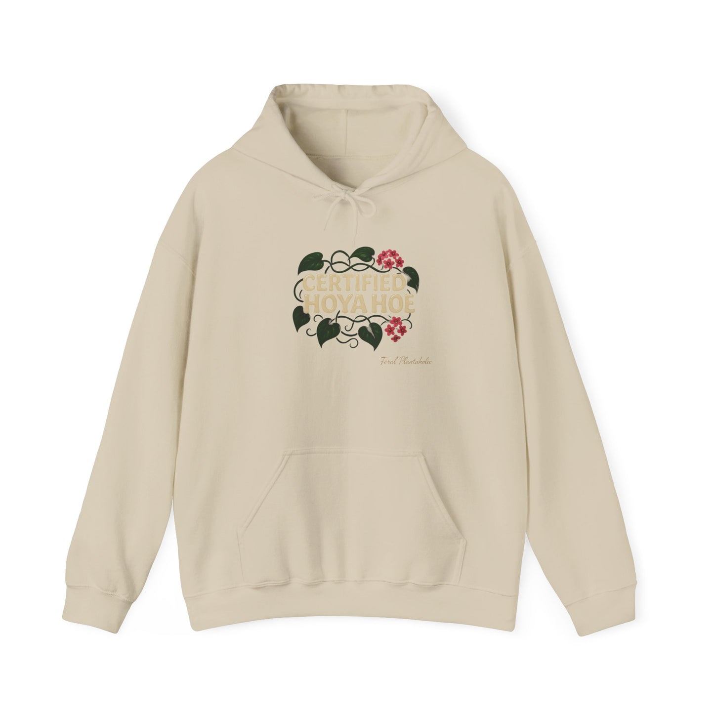 Certified Hoya Hoe Hoodie, Cute Plant Lover Sweatshirt, Gardening Gift, Cozy Unisex Sweater, Nature Lover Apparel
