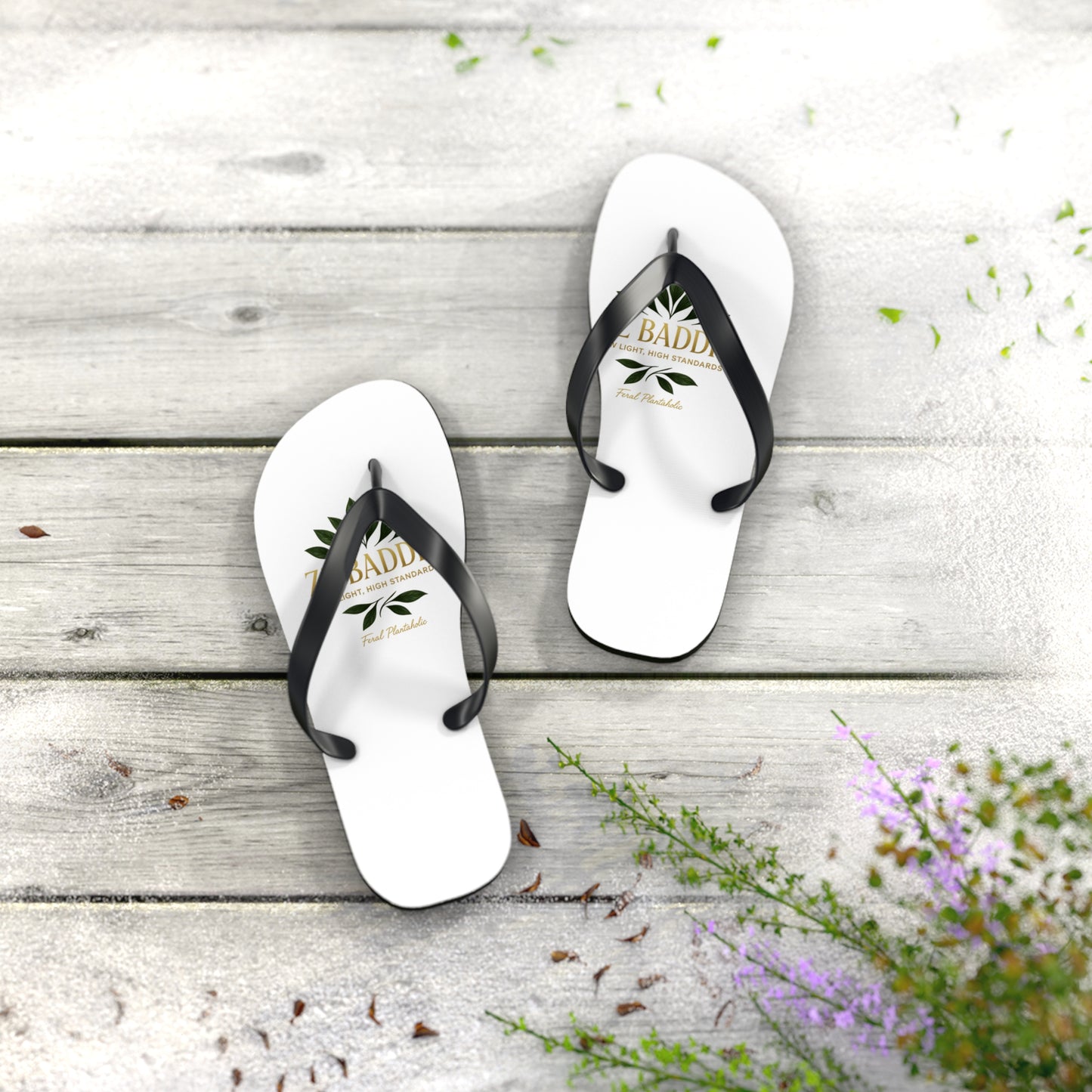 Tropical Flip Flops for Summer Vibes | Beachwear, Vacation Footwear, Casual Slippers, Outdoor Sandals, Custom Footwear