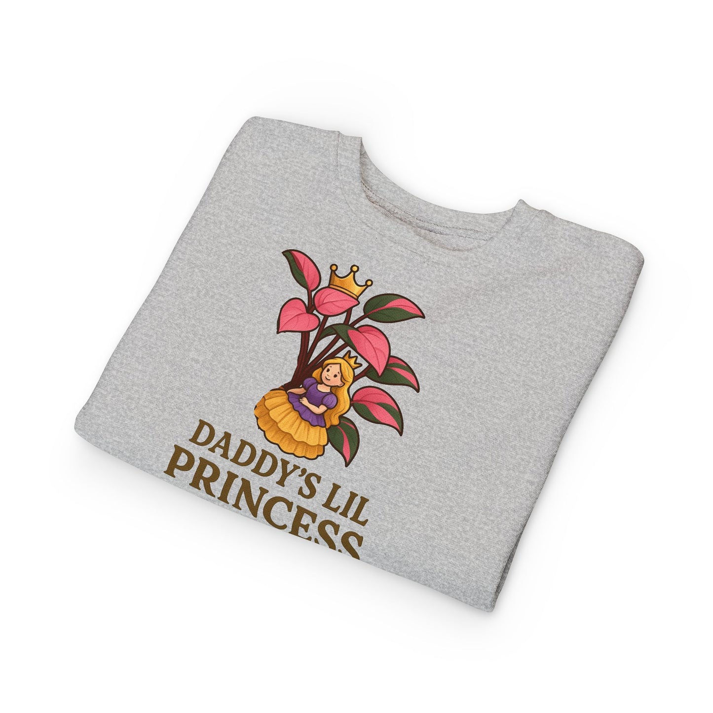 Toddler Sweatshirt - Daddy's Lil Princess, Cute Kids Sweatshirt, Toddler Gifts, Birthday Apparel, Little Princess Outfit, Baby Shower Gift