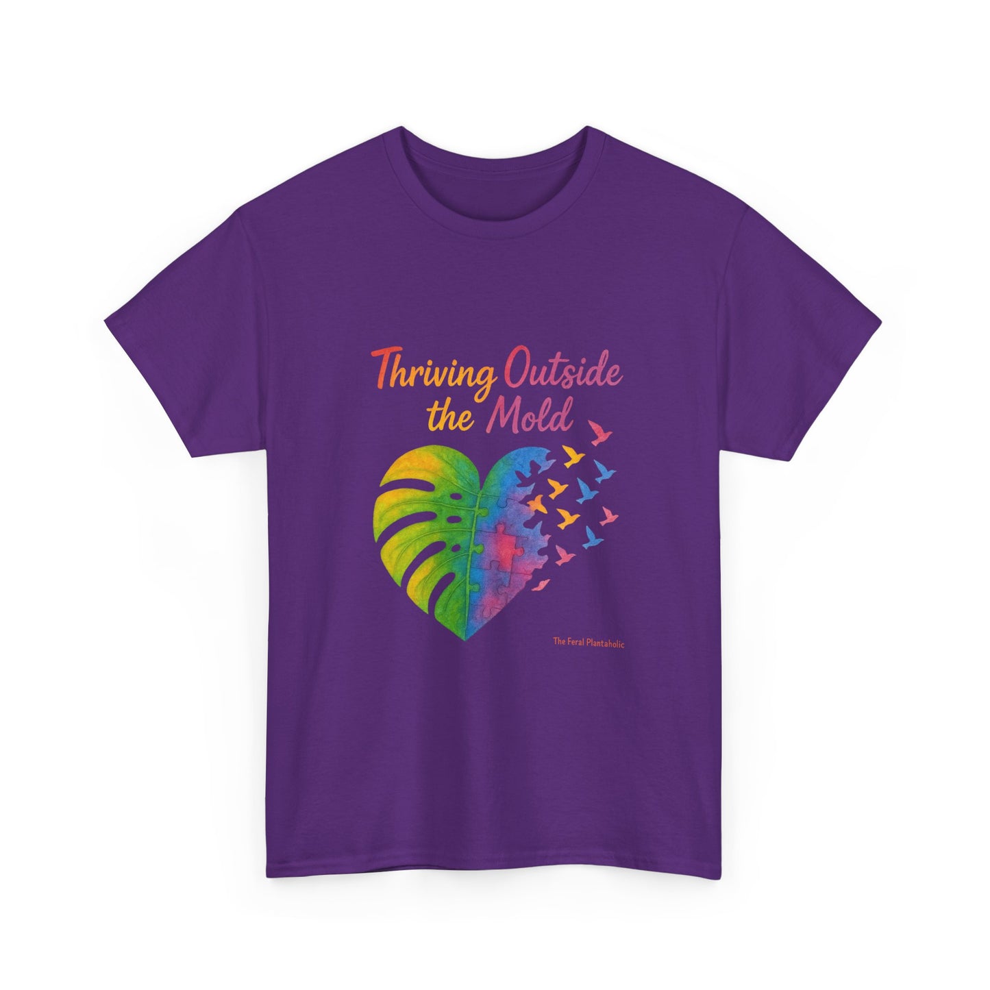 Colorful Inspirational T-Shirt, Unisex Heavy Cotton Tee for Moods, Casual Wear, Gifts for Friends, Self-Love, Spring Fashion