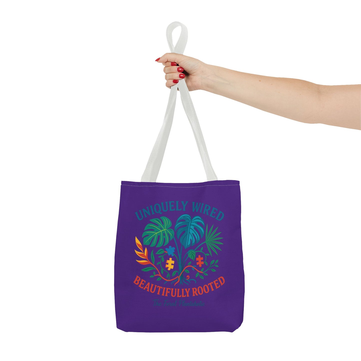 Vibrant Tropical Tote Bag - Uniquely Wired, Beautifully Rooted
