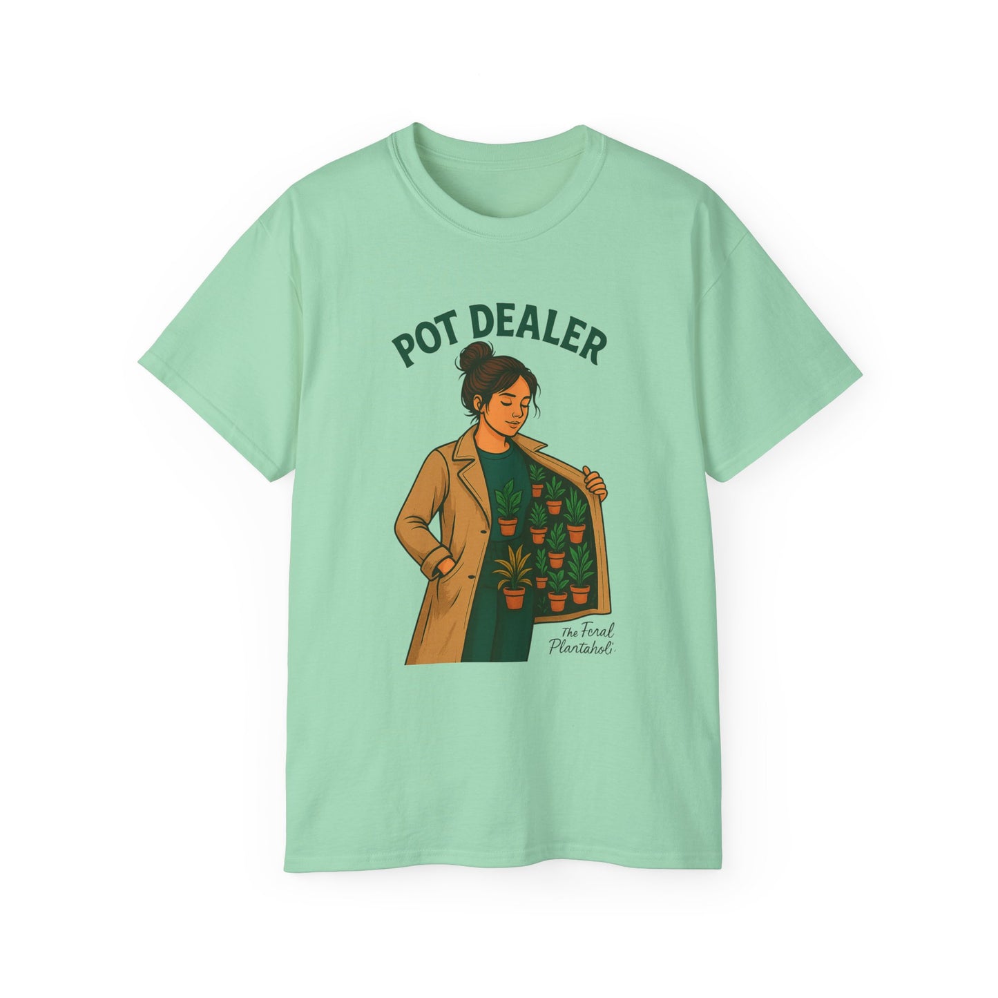 Pot Dealer Unisex Tee - Fun Plant Lover Gift, Gardening Shirt, Cute T-Shirt for Herb Enthusiasts, Plant Lover Apparel, Nature Lover Style