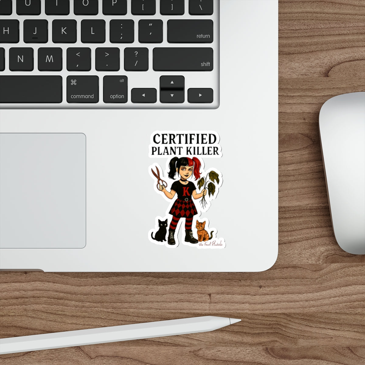 Certified Plant Killer Die-Cut Stickers for Plant Lovers