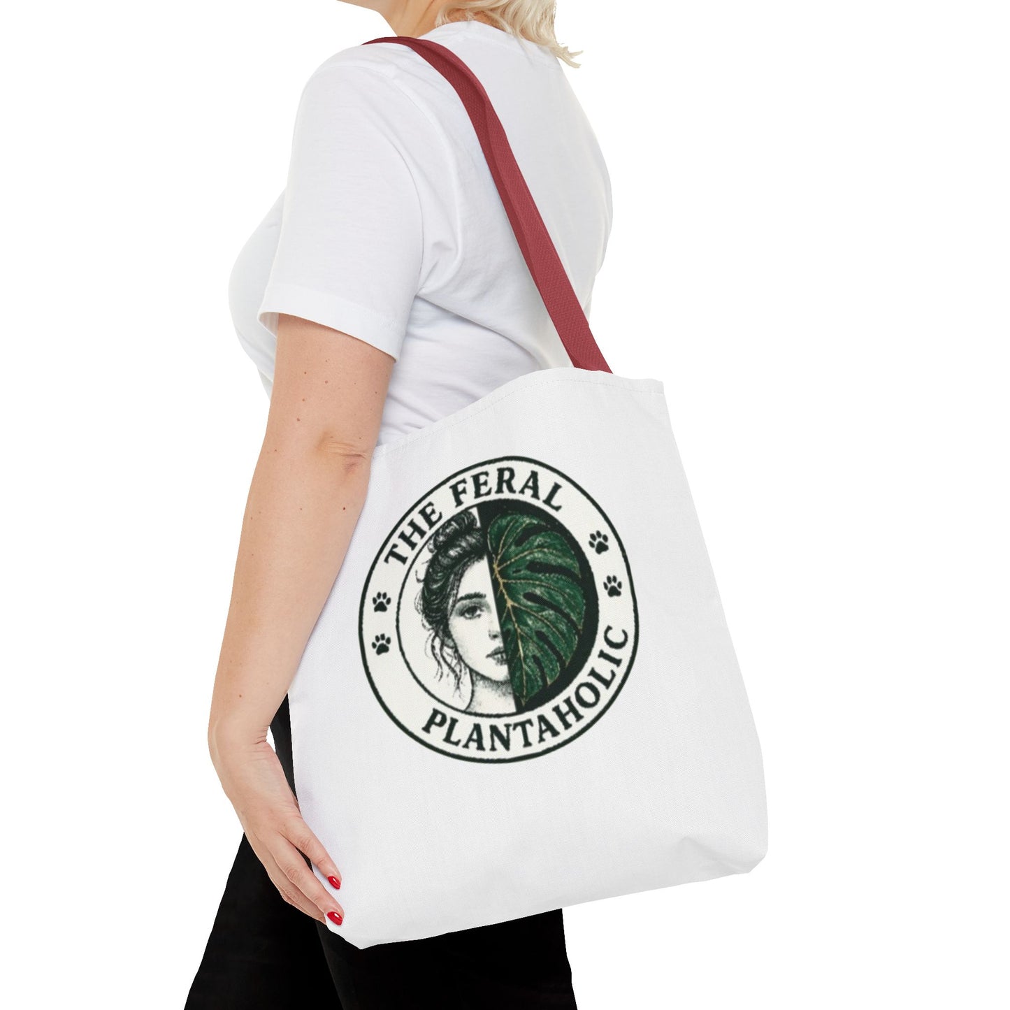 Feral Plantaholic Tote Bag | Eco-Friendly Grocery Bag, Gift for Plant Lovers, Boho Style, Greenery Accessories