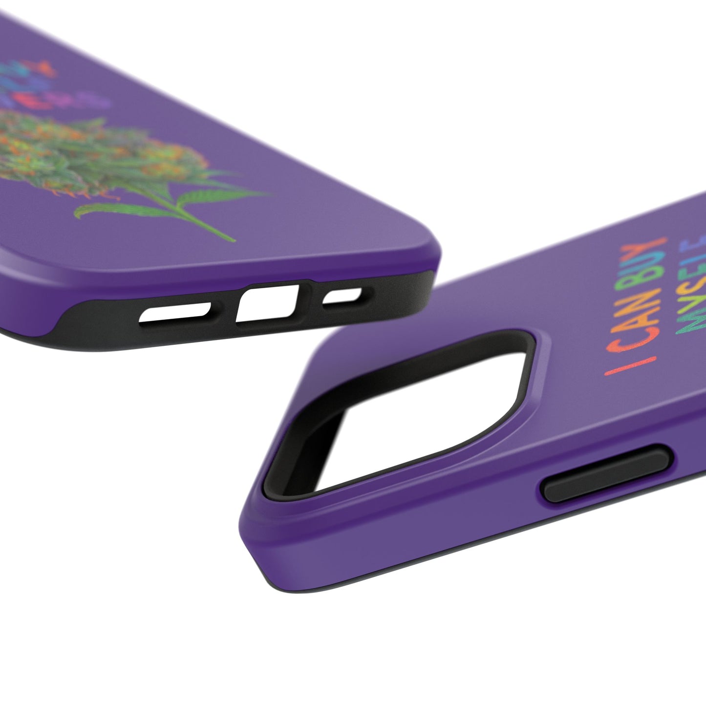 Impact-Resistant Phone Case — "I Can Buy Myself Flowers" Colorful Floral Statement