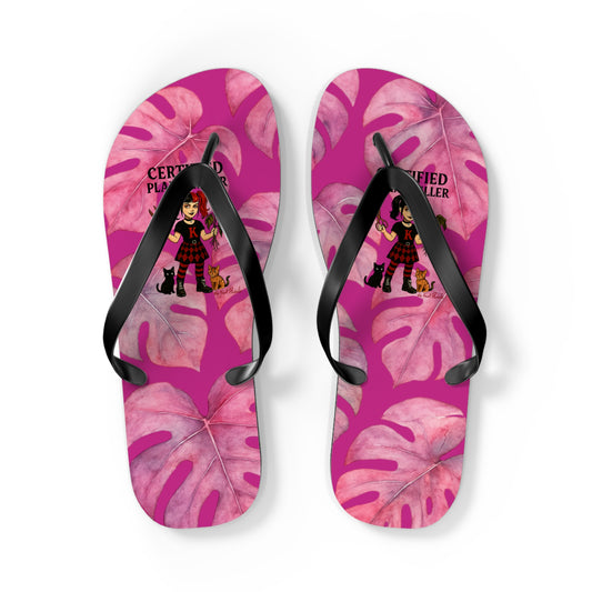 Certified Plant Killer Flip Flops, Fun Summer Sandals for Plant Lovers, Unique Beach Footwear, Gift for Gardeners