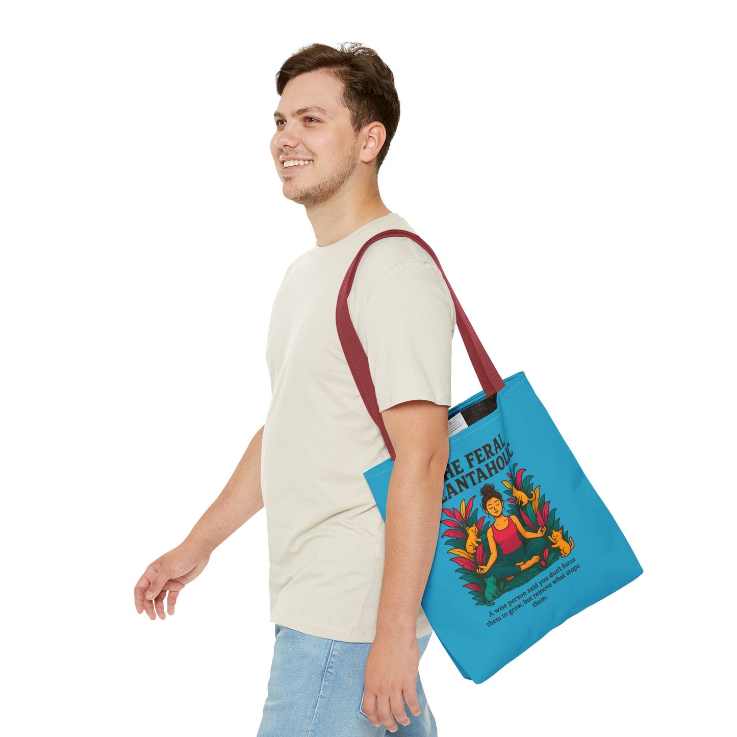 Feral Plantaholic Tote Bag - Eco-Friendly Shopping Bag, Gardening Lover Gift, Nature Enthusiast Accessory, Earth Day Must-Have