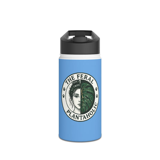 Eco-Friendly Plantaholic Water Bottle, Sustainable Hydration, Gift for Garden Lovers, Adventure Travel, Stylish Drinkware