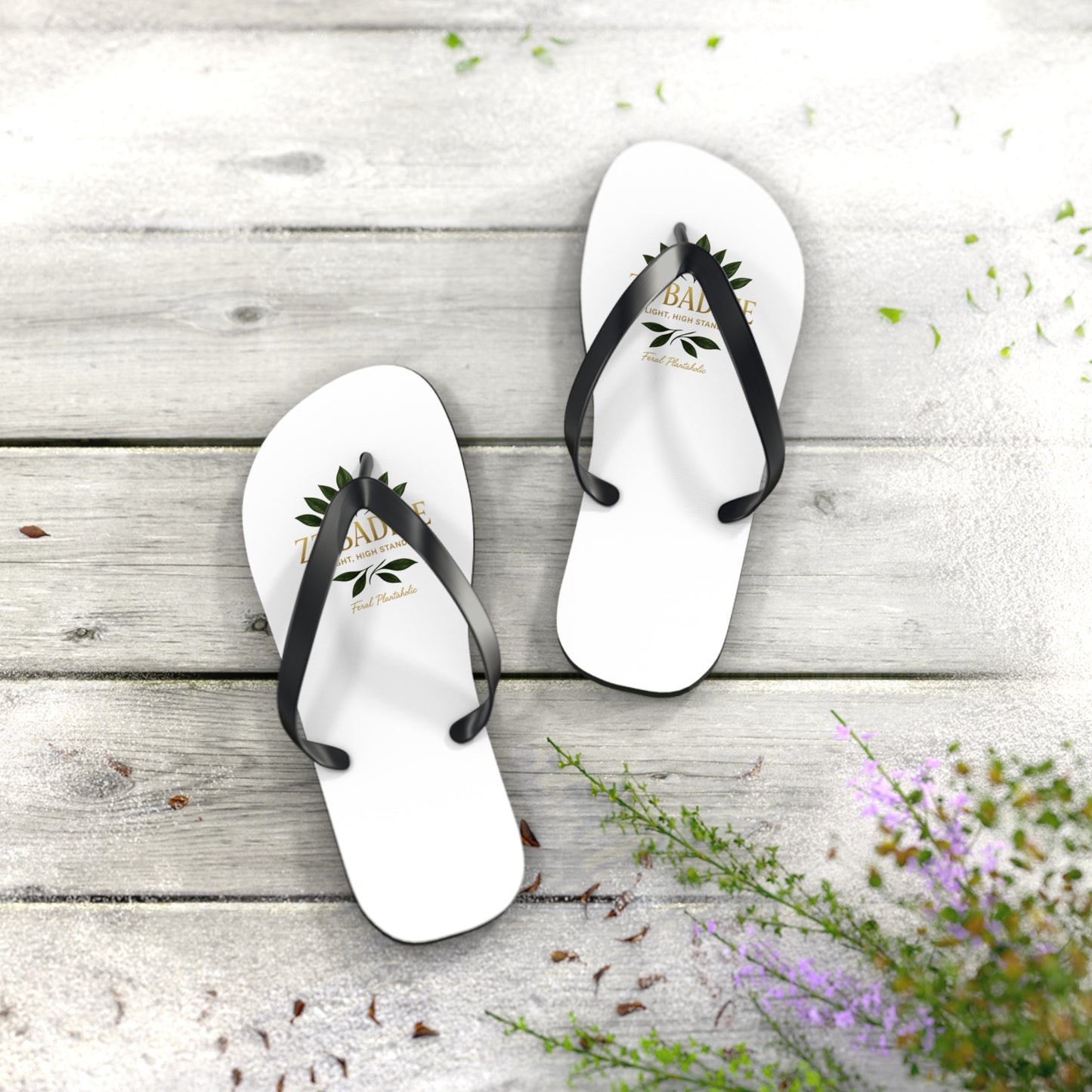 Tropical Flip Flops for Summer Vibes | Beachwear, Vacation Footwear, Casual Slippers, Outdoor Sandals, Custom Footwear