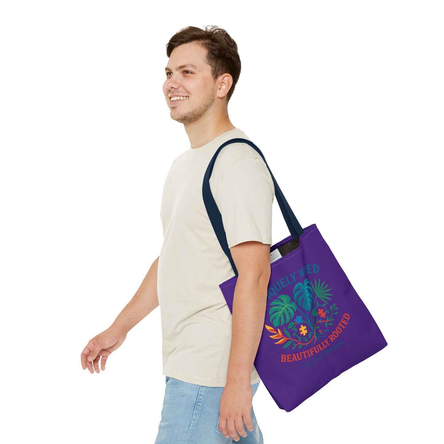 Vibrant Tropical Tote Bag - Uniquely Wired, Beautifully Rooted