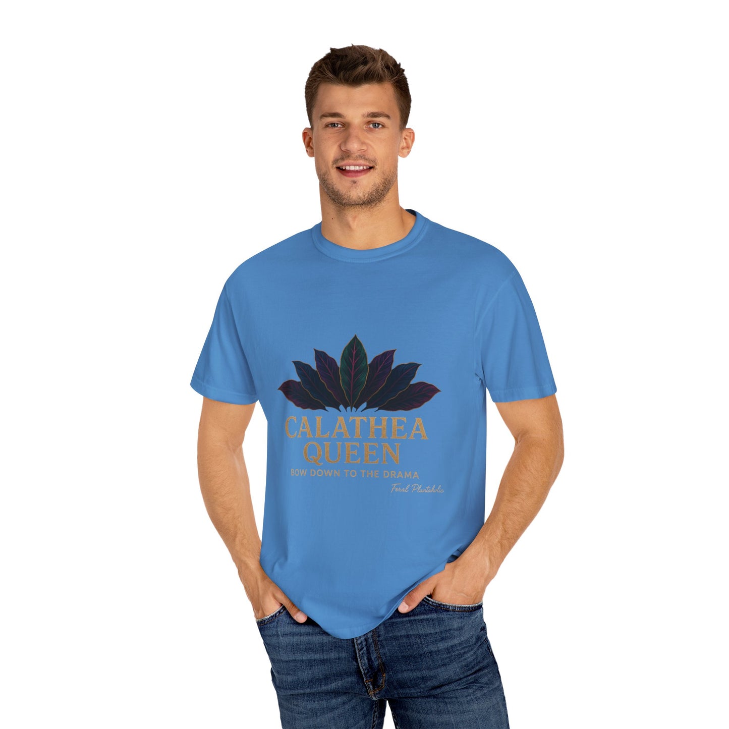 Calathea Queen T-Shirt | Unisex Plant Lover Tee, Botanical Gift, Houseplant Apparel, Nature Lover Wear, Eco-Friendly Statement Top