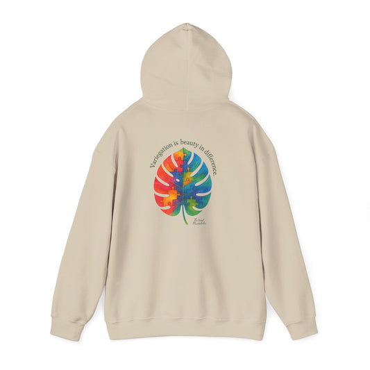 Tropical Vibes Hoodie | Unisex Heavy Blend™ Hooded Sweatshirt, Colorful Leaf Design, Cozy Gift, Casual Wear, Summer Essentials