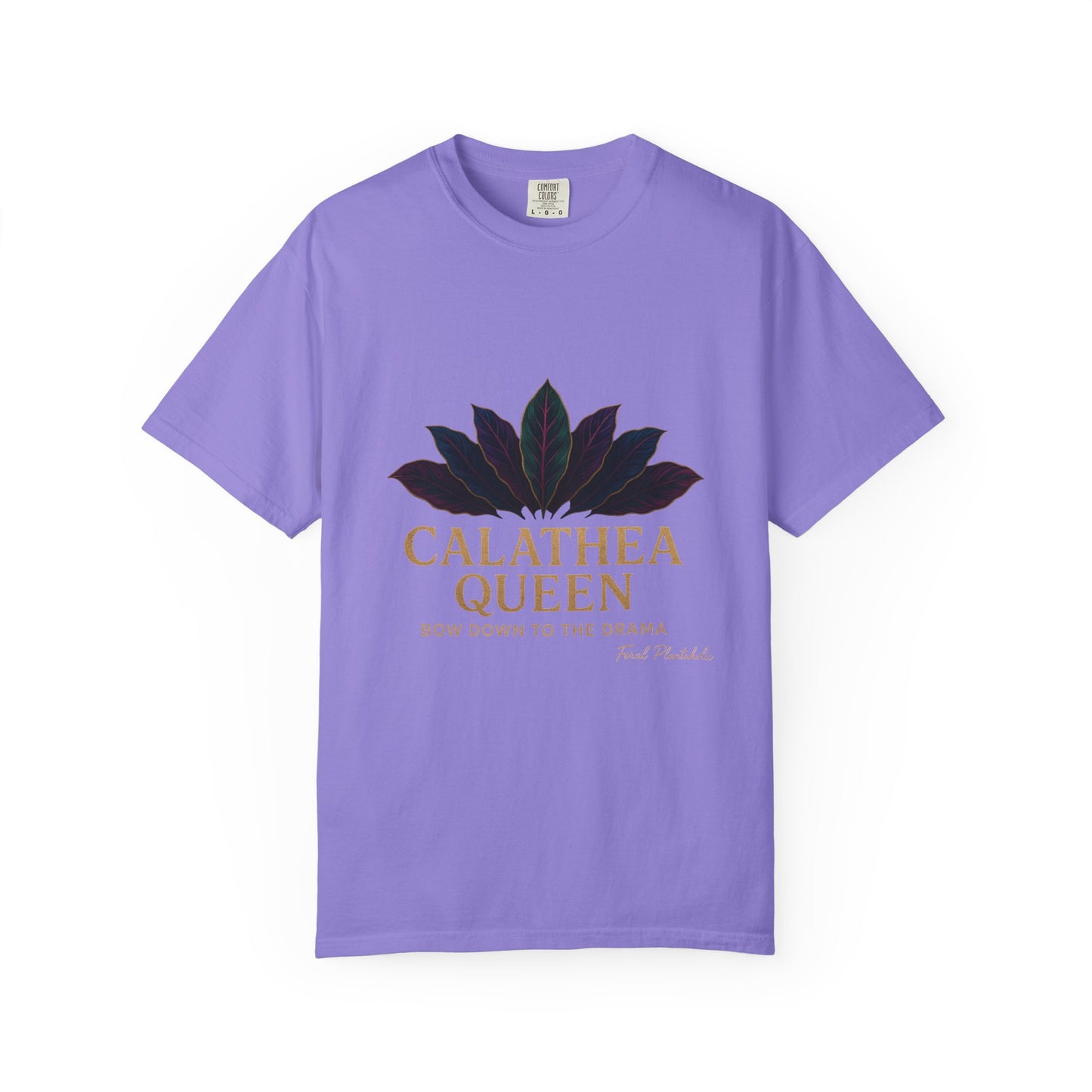 Calathea Queen T-Shirt | Unisex Plant Lover Tee, Botanical Gift, Houseplant Apparel, Nature Lover Wear, Eco-Friendly Statement Top