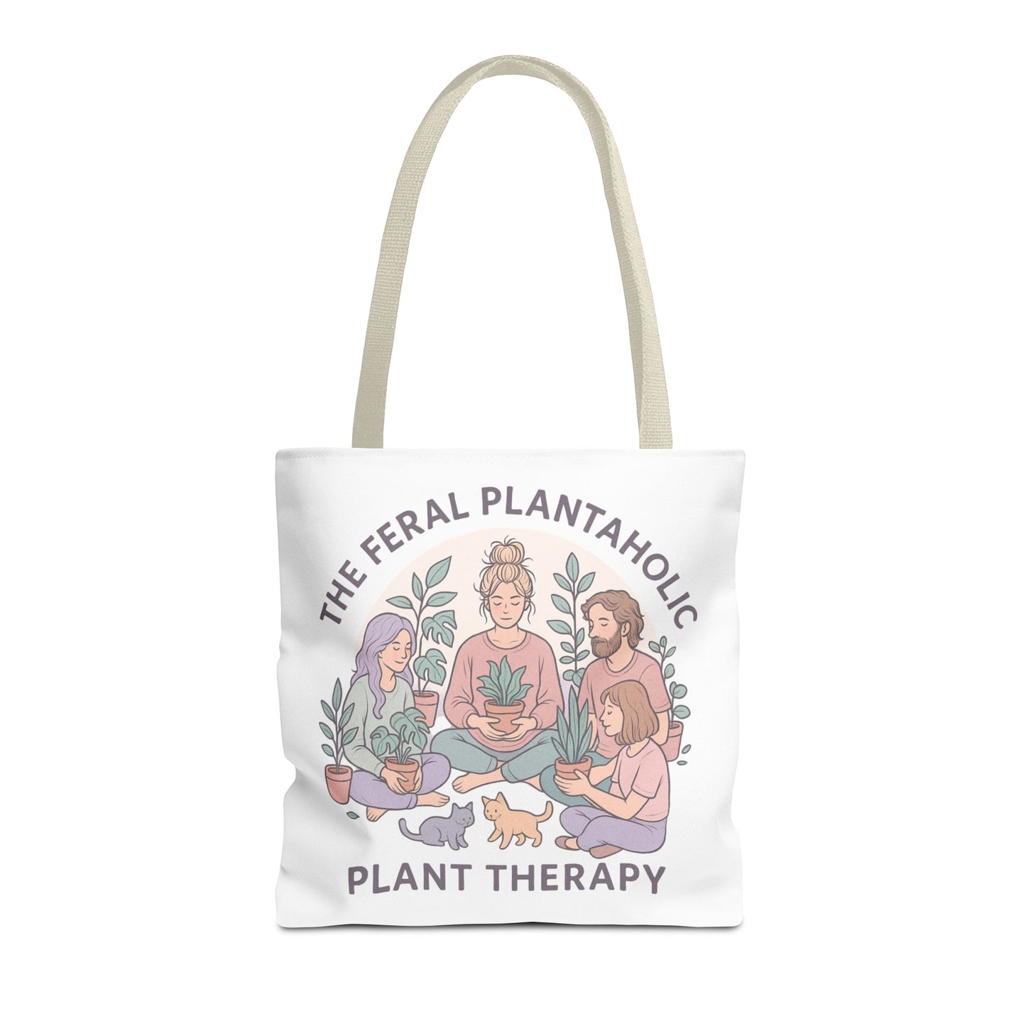 Feral Plantaholic Tote Bag, Plant Therapy Bag, Eco-Friendly Tote, Gifts for Gardeners, Plant Lover Accessories, Boho Style