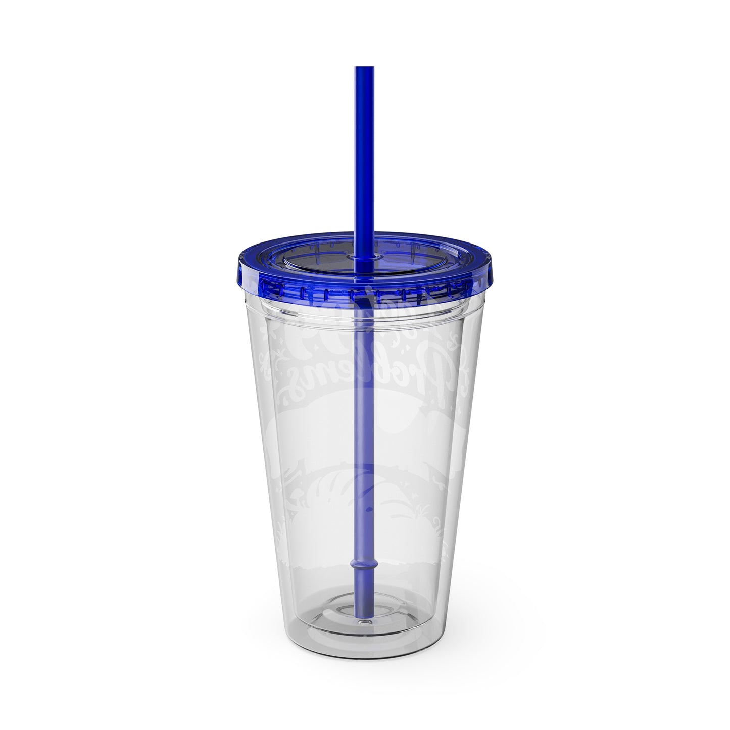 Sunsplash 16oz Tumbler with Straw — "I Got 99 Problems But a Dropped Leaf Ain't One" Plant Lover Cup