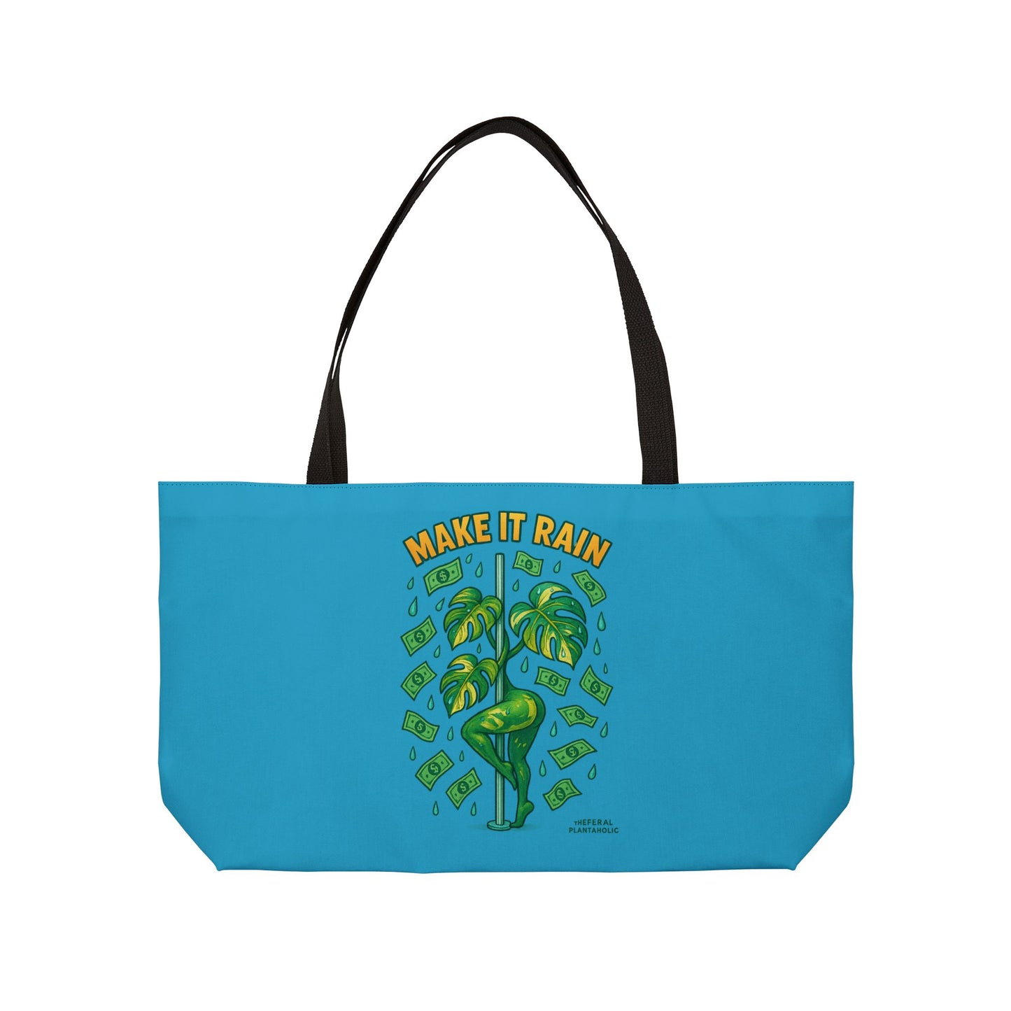 Make It Rain Weekender Tote Bag | Fun Travel Bag | Beach Tote | Dance Party Essential | Unique Gift Idea & Festival Bag