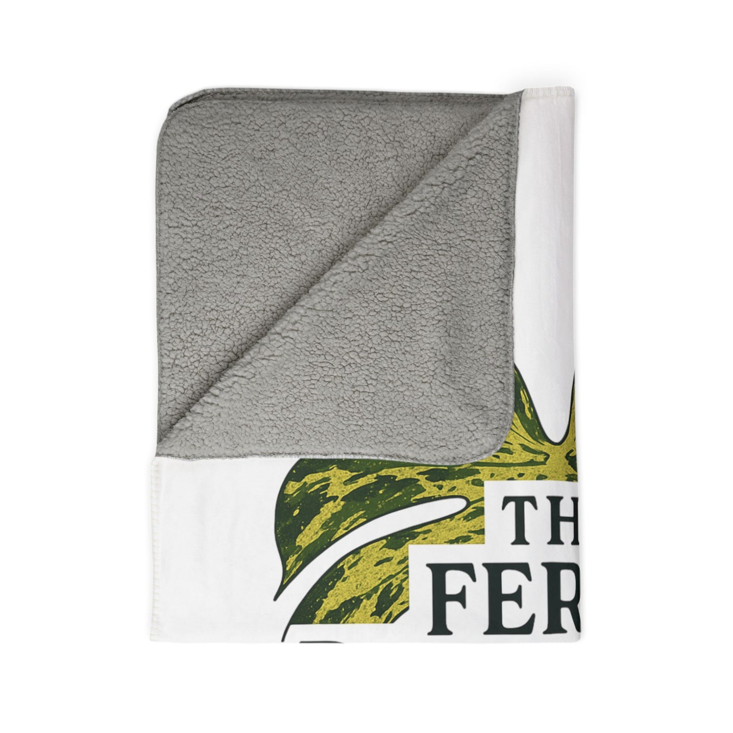 Fleece Sherpa Blanket with 'The Feral Plantaholic' Design, Cozy Gift for Plant Lovers, Ideal for Home Decor, Perfect for Any Occasion, [...]