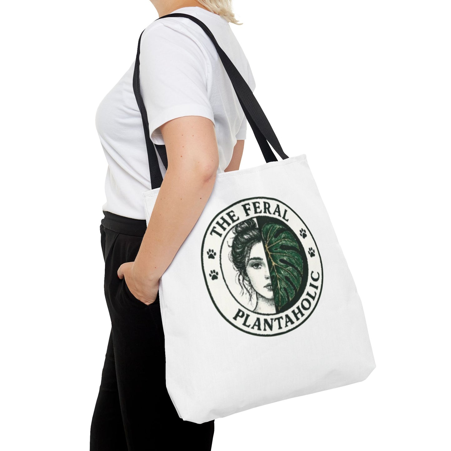 Feral Plantaholic Tote Bag | Eco-Friendly Grocery Bag, Gift for Plant Lovers, Boho Style, Greenery Accessories