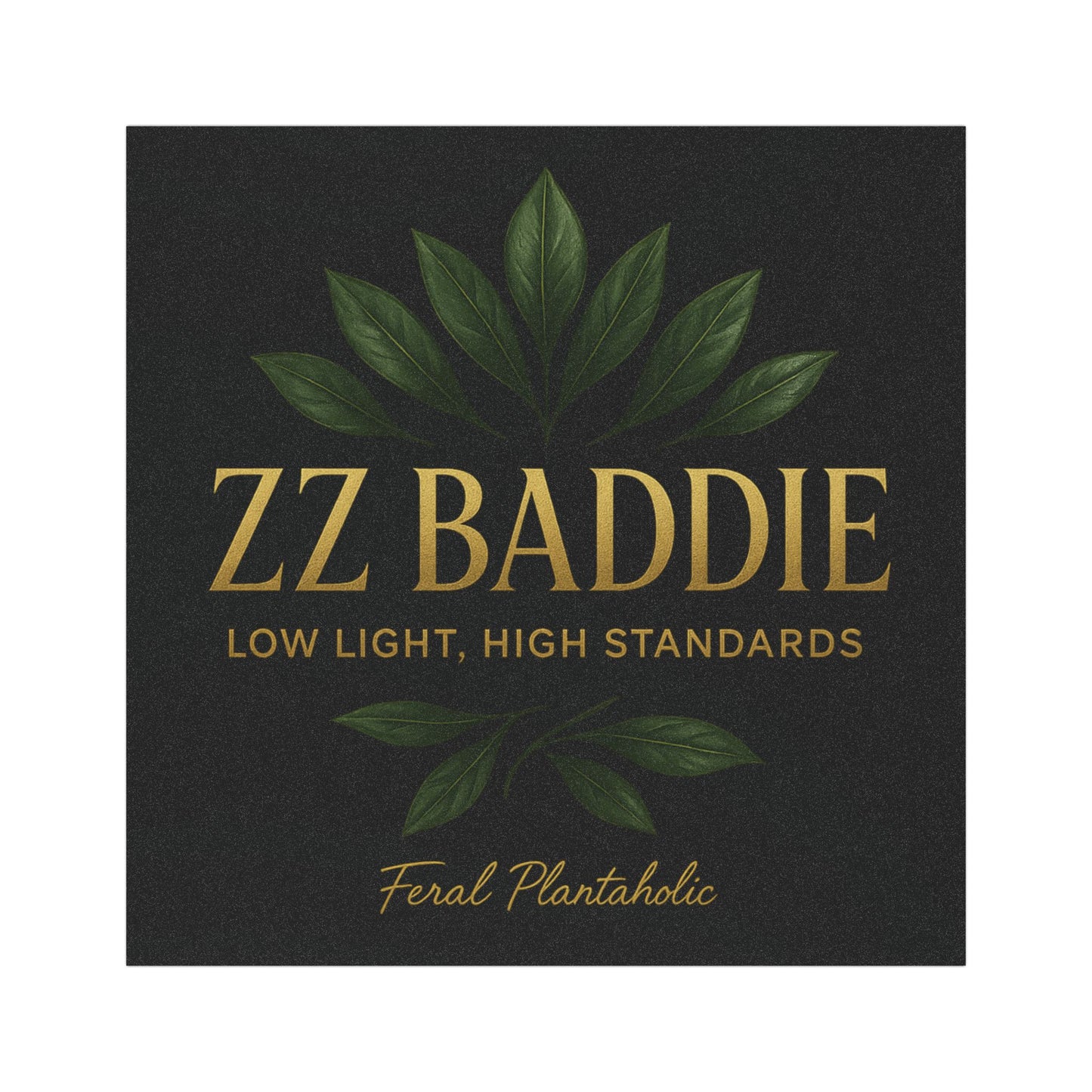 Stylish Plant Lover Car Magnets, ZZ Baddie Magnet, Feral Plantaholic Car Decor, Botanical Decor, Gift for Plant Lovers