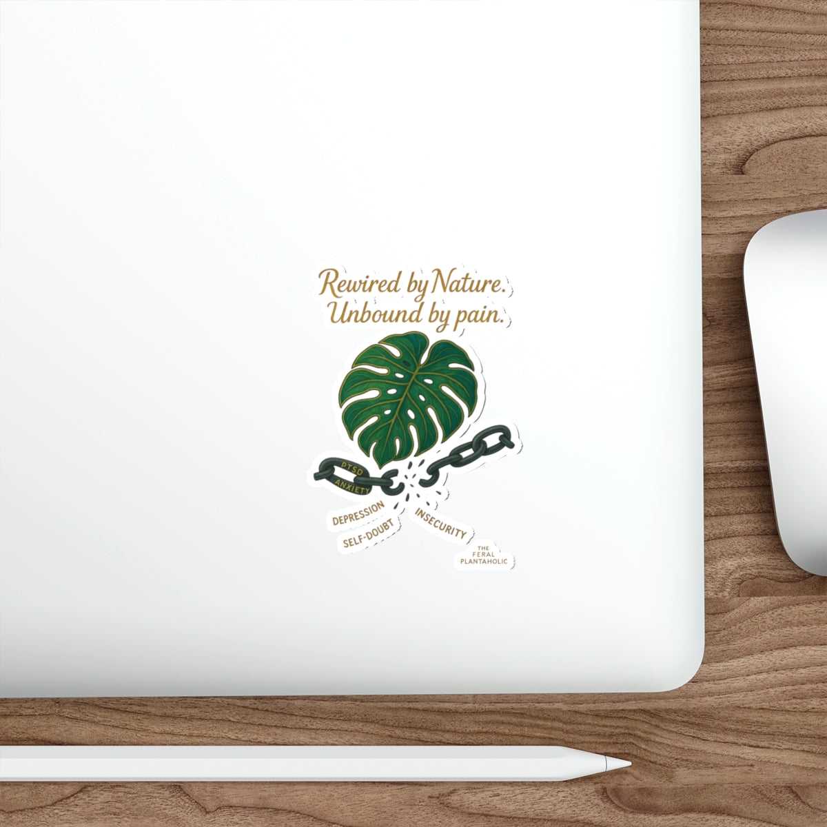 Rewired by Nature Die-Cut Stickers - Empowering Design for Mindfulness and Self-Discovery