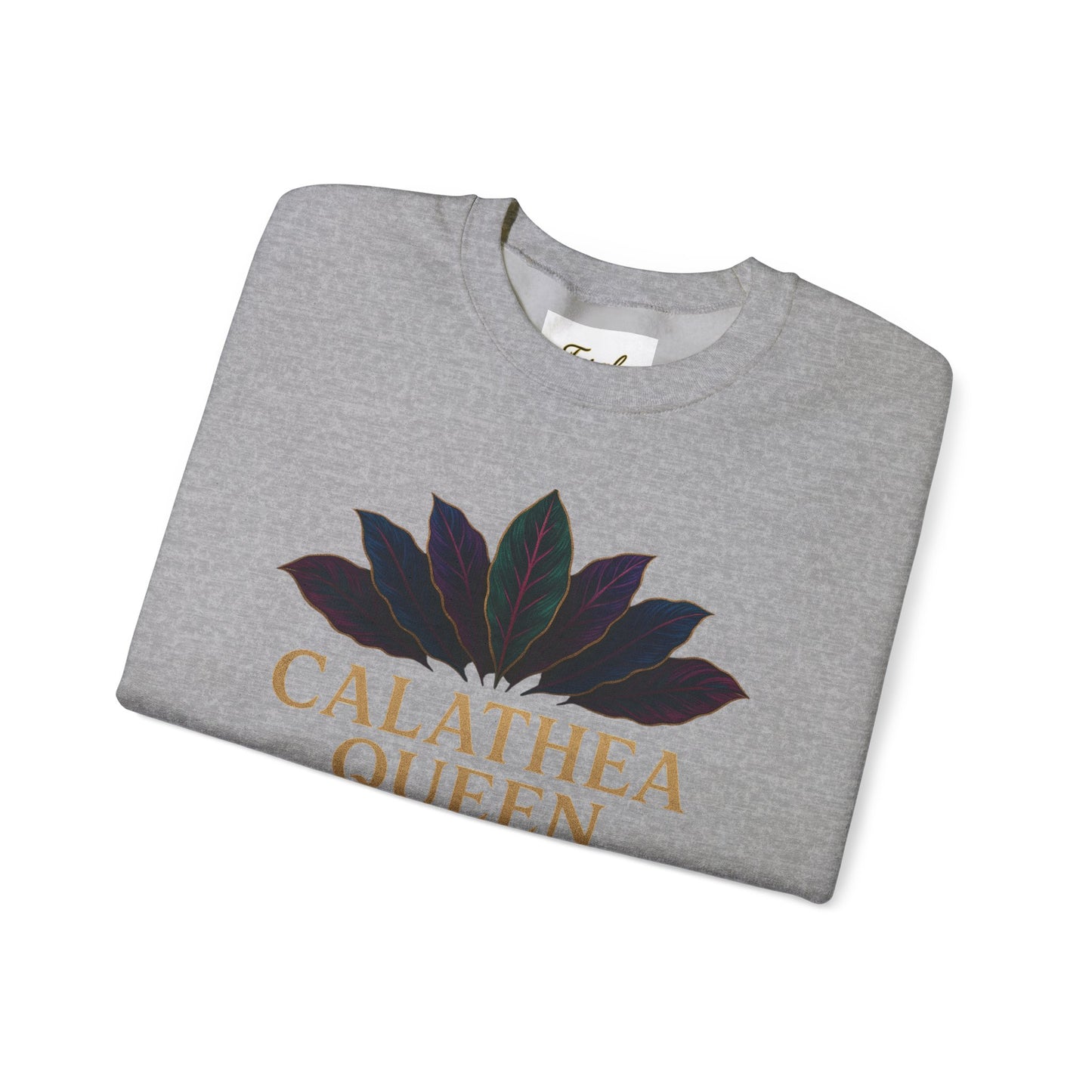 Calathea Queen Sweatshirt - Cozy Crewneck for Plant Lovers, Gift for Gardeners, Lounge Wear, Botanical Fashion, Nature Inspired Apparel