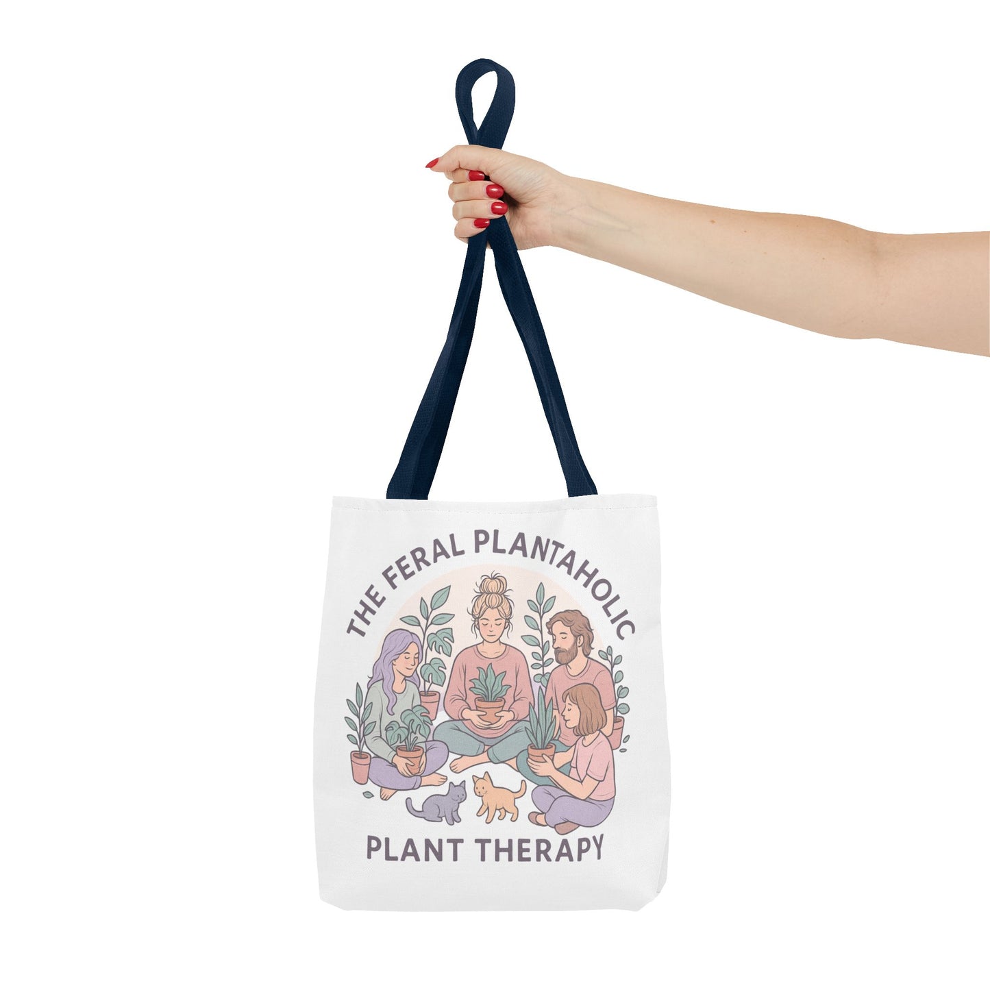 Feral Plantaholic Tote Bag, Plant Therapy Bag, Eco-Friendly Tote, Gifts for Gardeners, Plant Lover Accessories, Boho Style