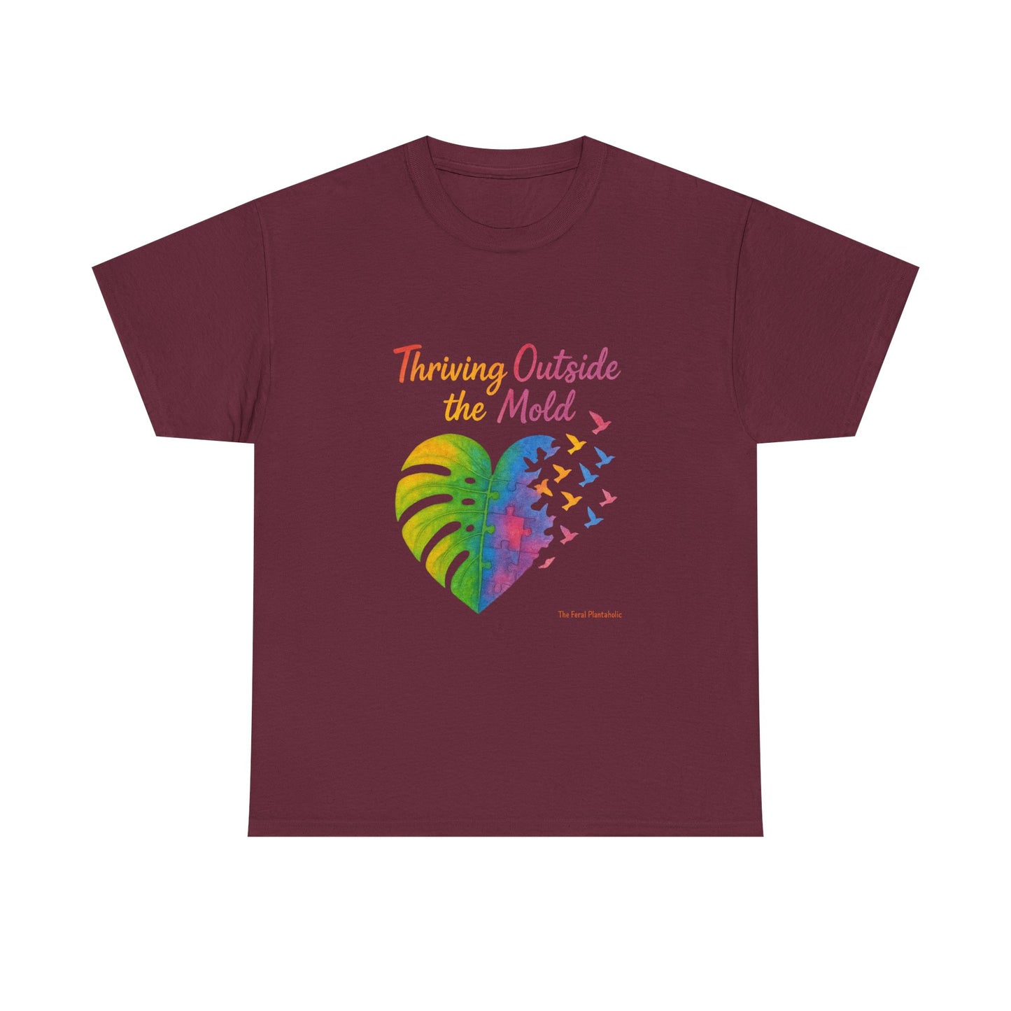 Colorful Inspirational T-Shirt, Unisex Heavy Cotton Tee for Moods, Casual Wear, Gifts for Friends, Self-Love, Spring Fashion