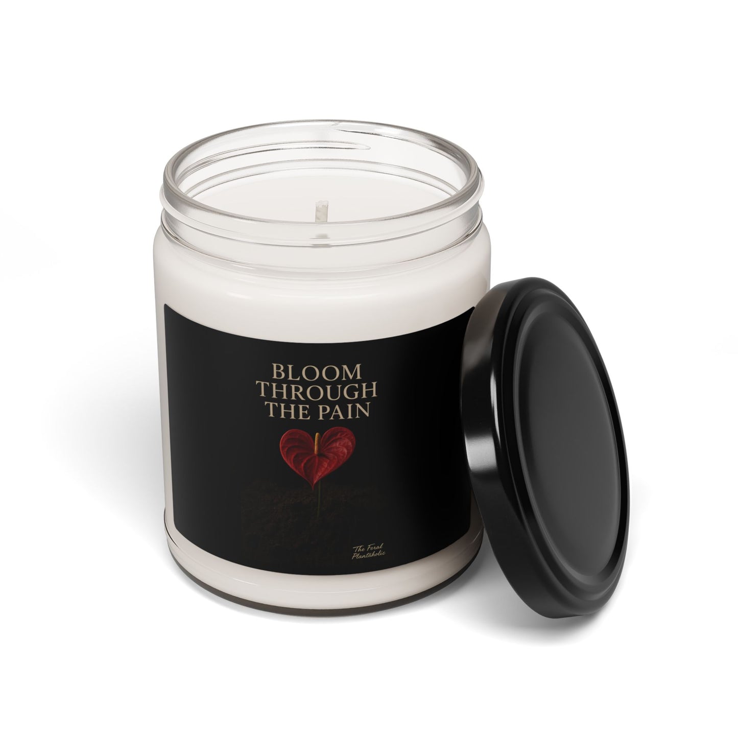 Bloom Through the Pain Scented Soy Candle | 9oz | Relaxing Gift for Healing, Self-Care, Home Décor, Mindfulness, Aromatherapy