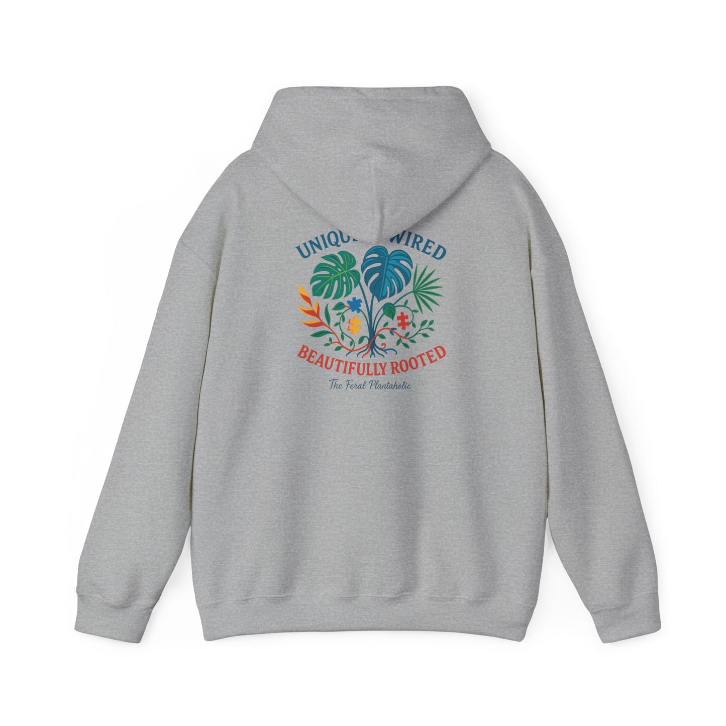 Unique Beautifully Rooted Hoodie, Tropical Sweatshirt, Unisex Hooded Sweatshirt, Casual Apparel, Eco-friendly Fashion
