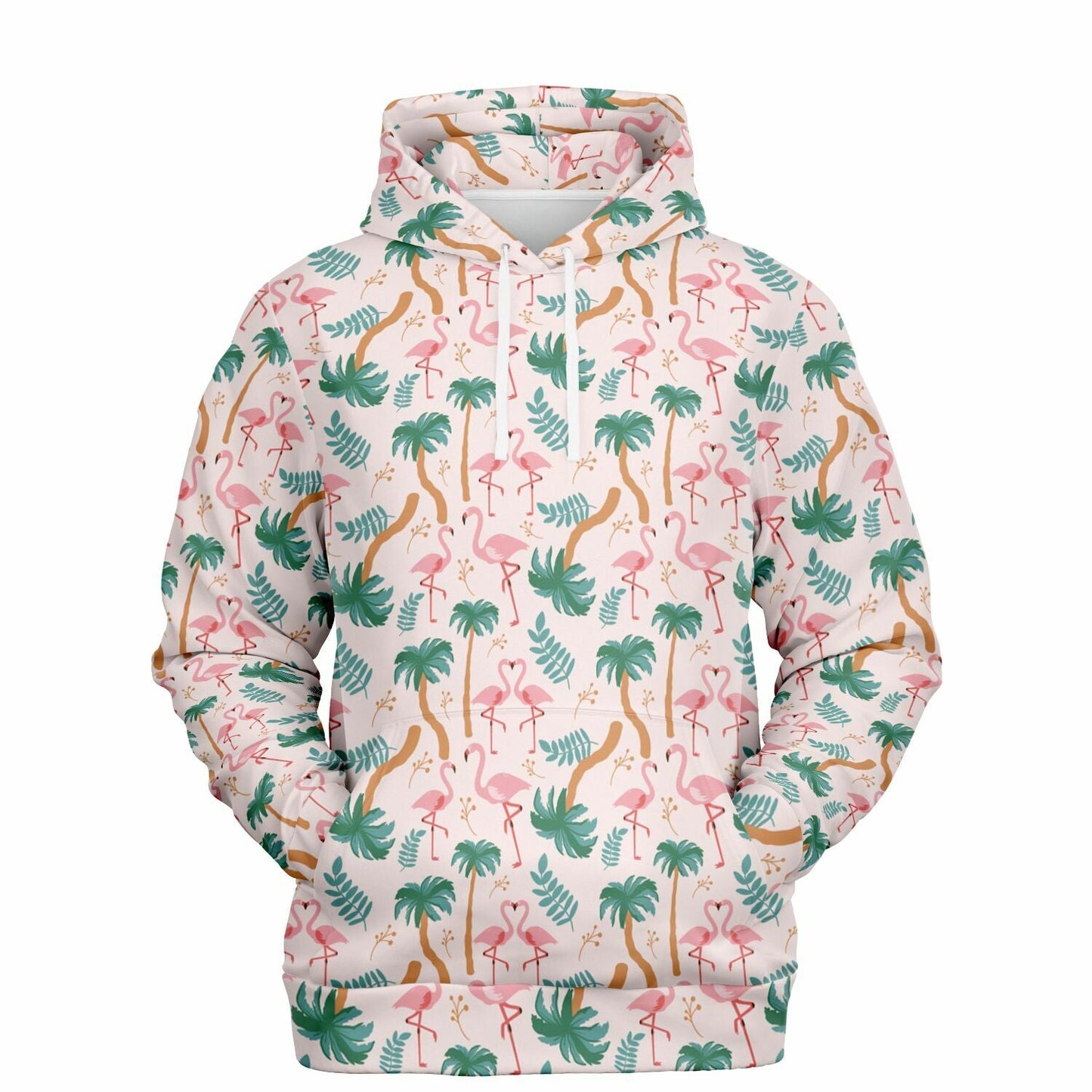 Flamingo Tropical Floral Hoodie