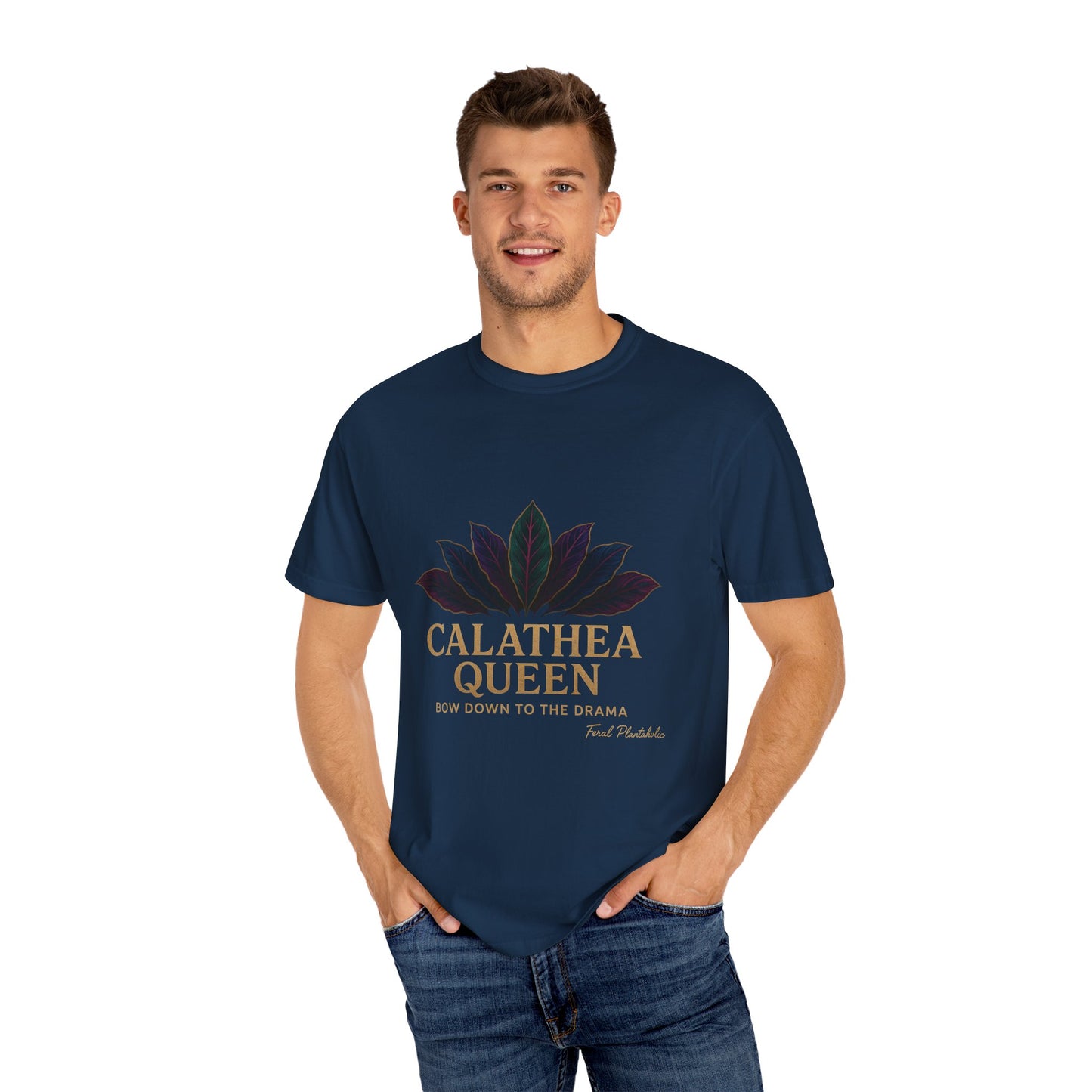 Calathea Queen T-Shirt | Unisex Plant Lover Tee, Botanical Gift, Houseplant Apparel, Nature Lover Wear, Eco-Friendly Statement Top