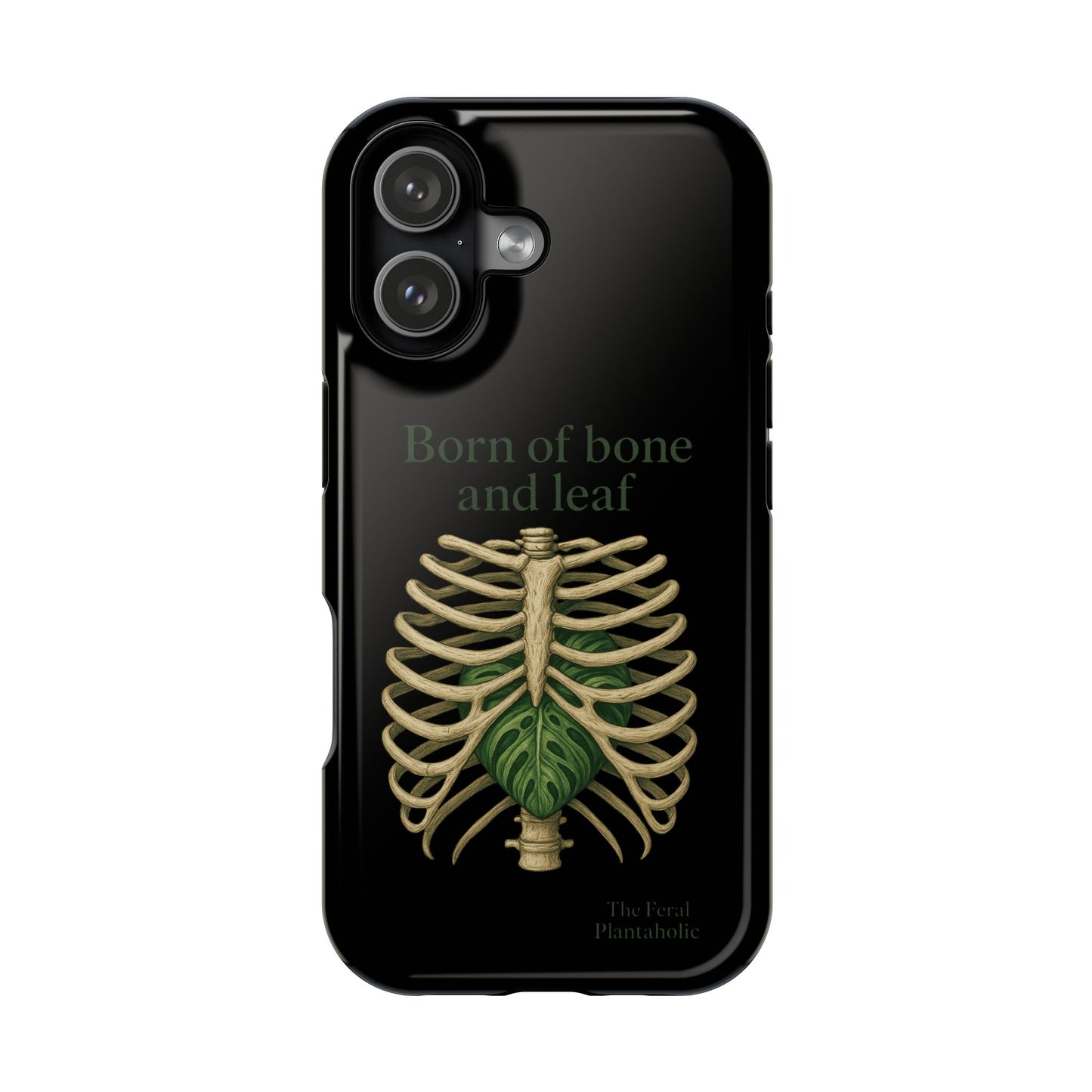 Born of Bone and Leaf Phone Case — Impact-Resistant iPhone Cover